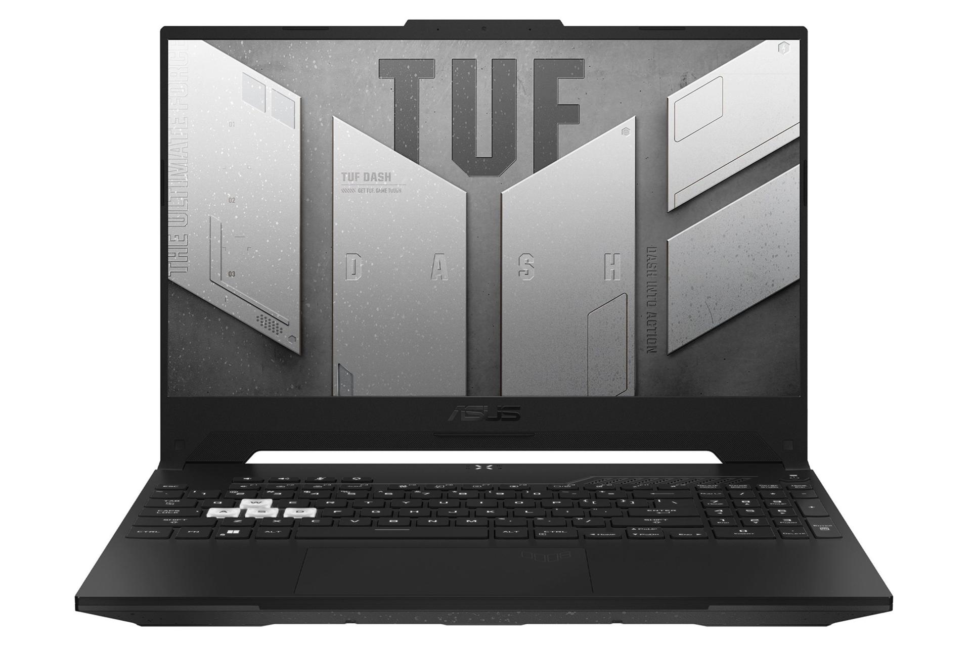 نمای جلو لپ تاپ ایسوس TUF Dash F15 FX517ZC رنگ مشکی