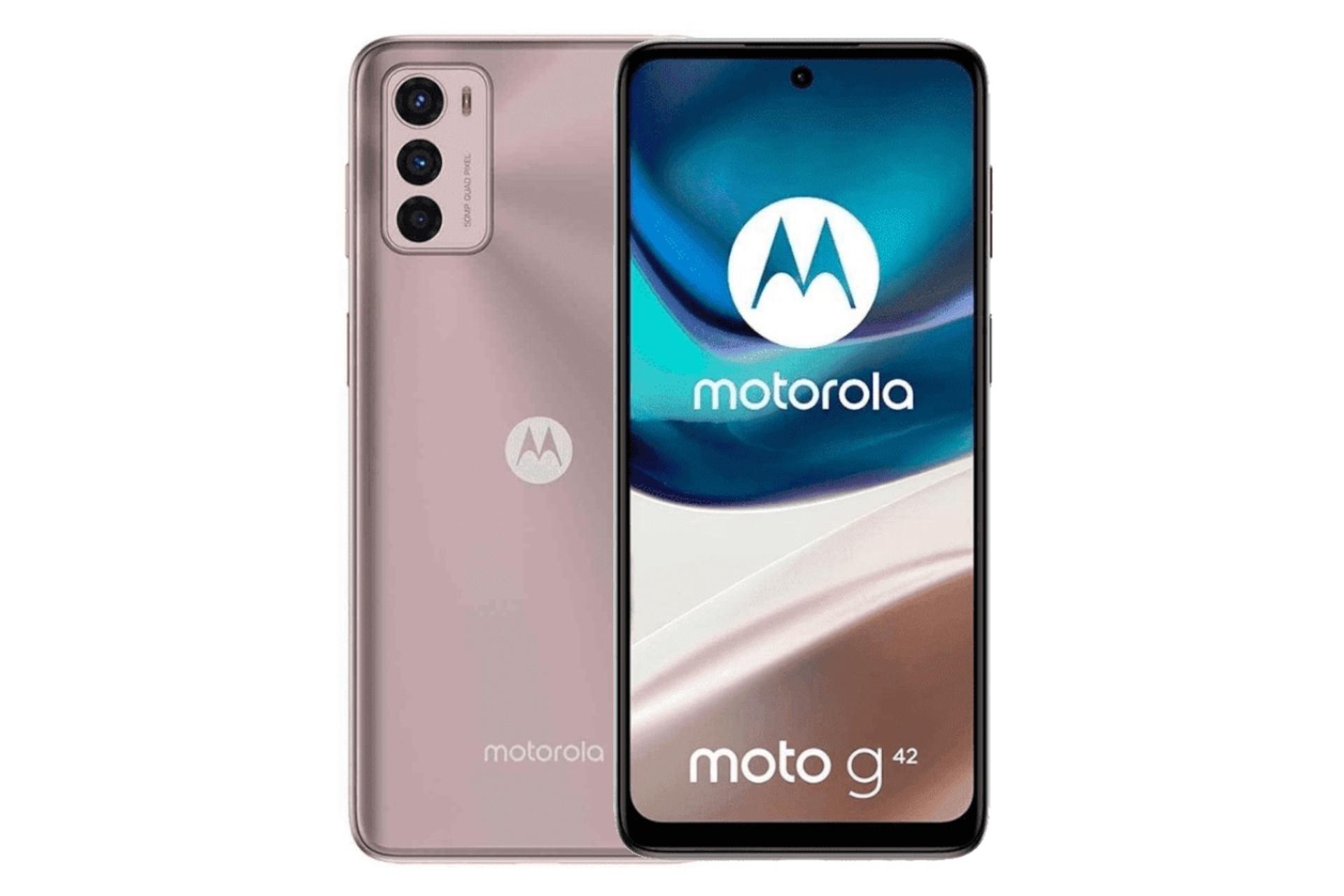 گوشی موبایل موتو G42 موتورولا / Motorola Moto G42 رزگلد