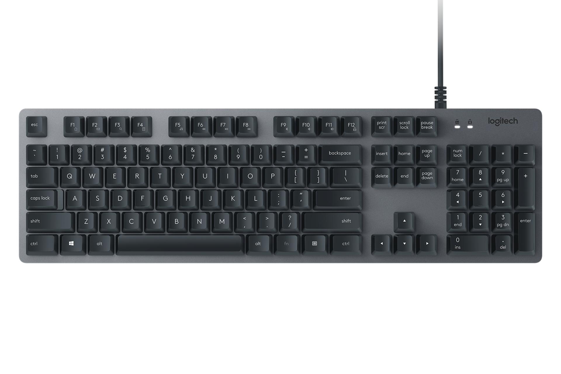 نمای روبرو کیبورد لاجیتک Logitech K840