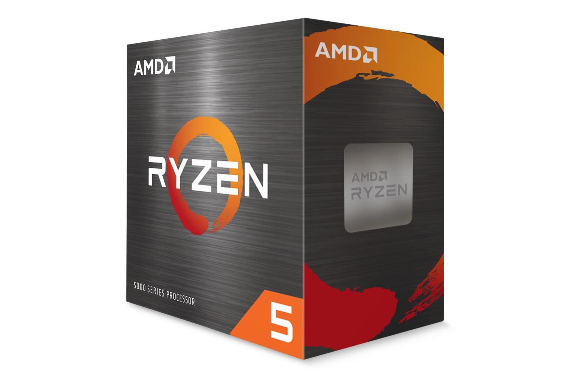 نمای راست جعبه پردازنده ای ام دی رایزن AMD Ryzen 5 5500