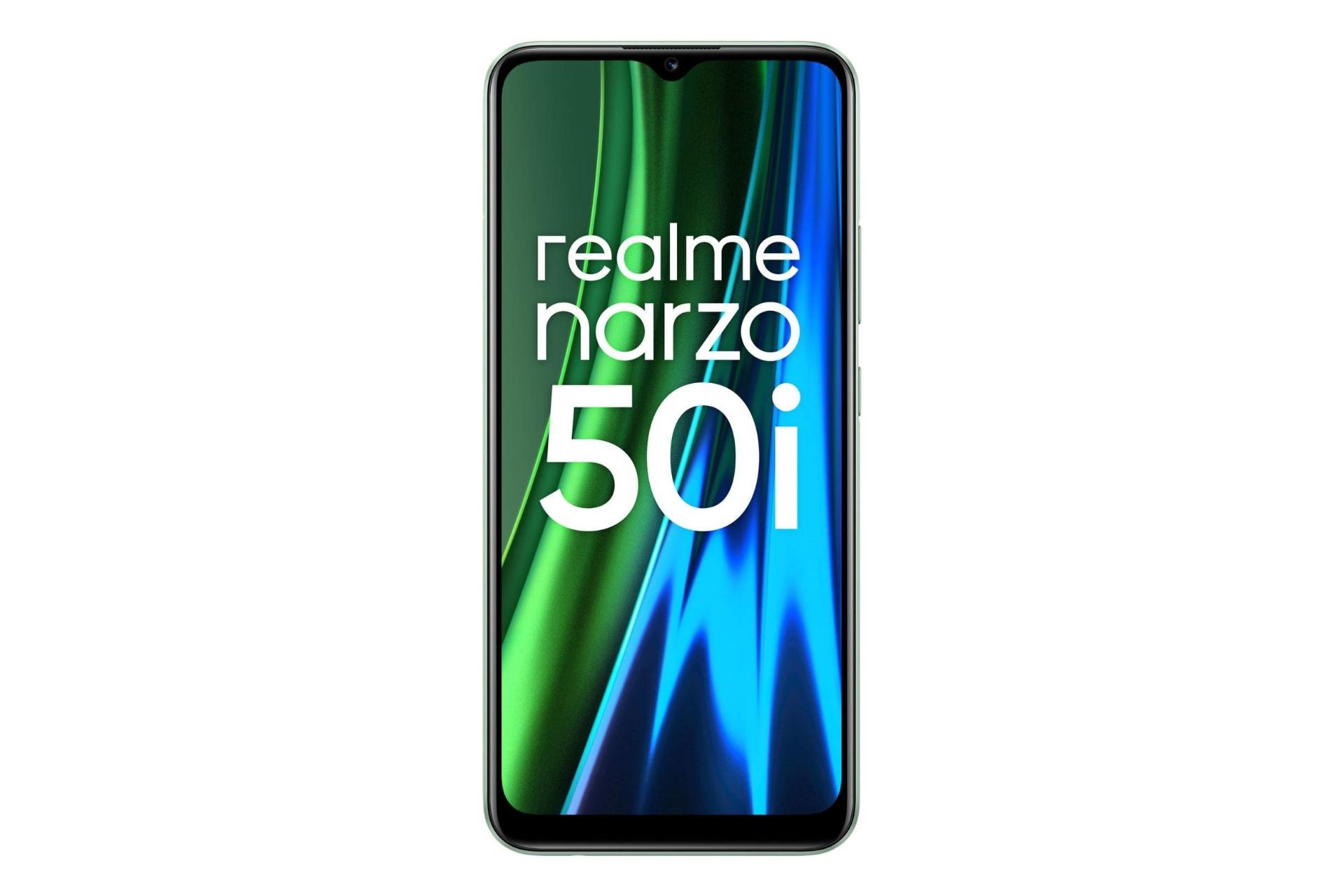پنل جلو گوشی موبایل ریلمی نارزو 50 آی / Realme Narzo 50i سبز روشن