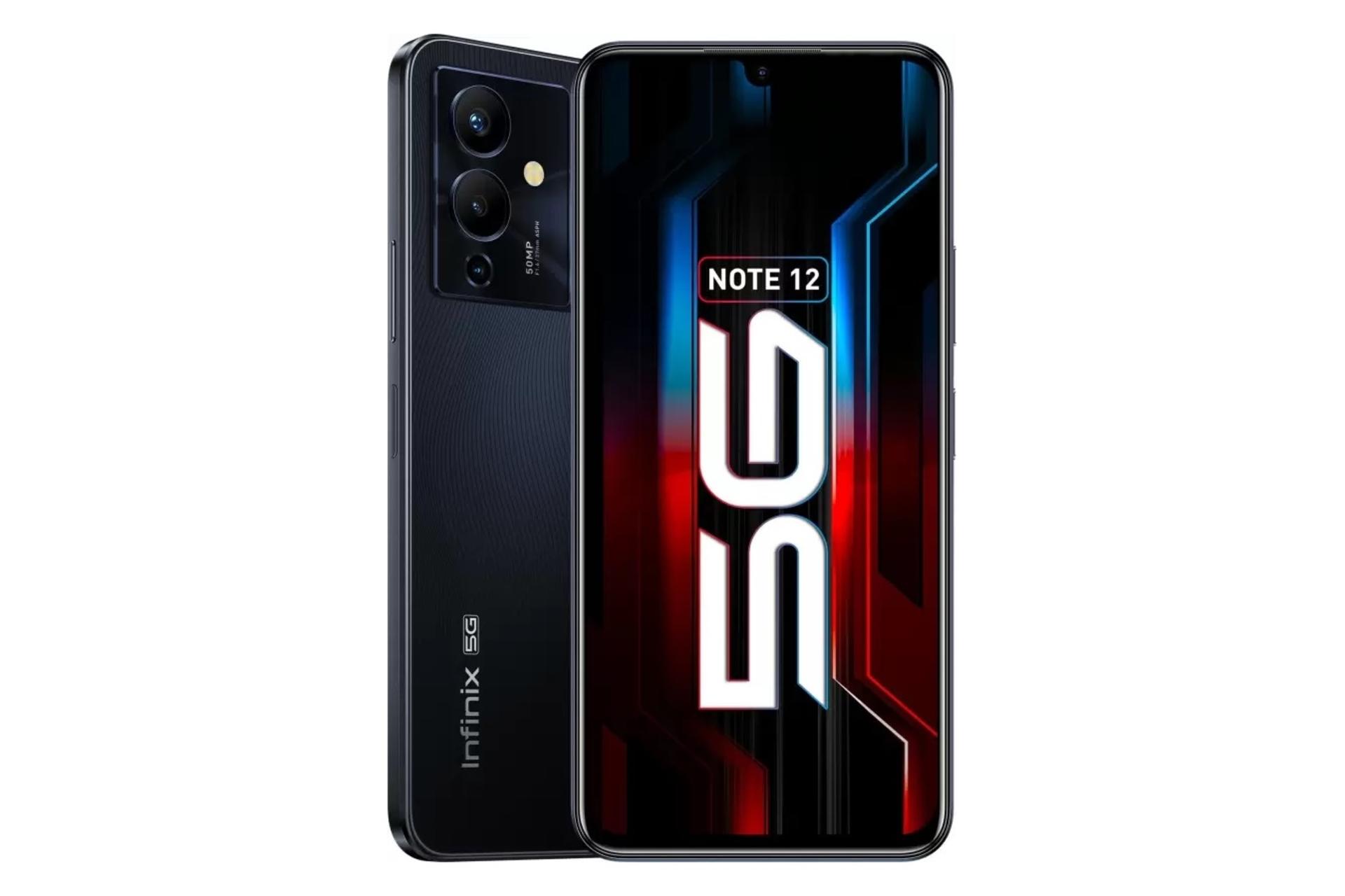 Infinix Note 12 5G / گوشی موبایل نوت 12 اینفینیکس 5G مشکی