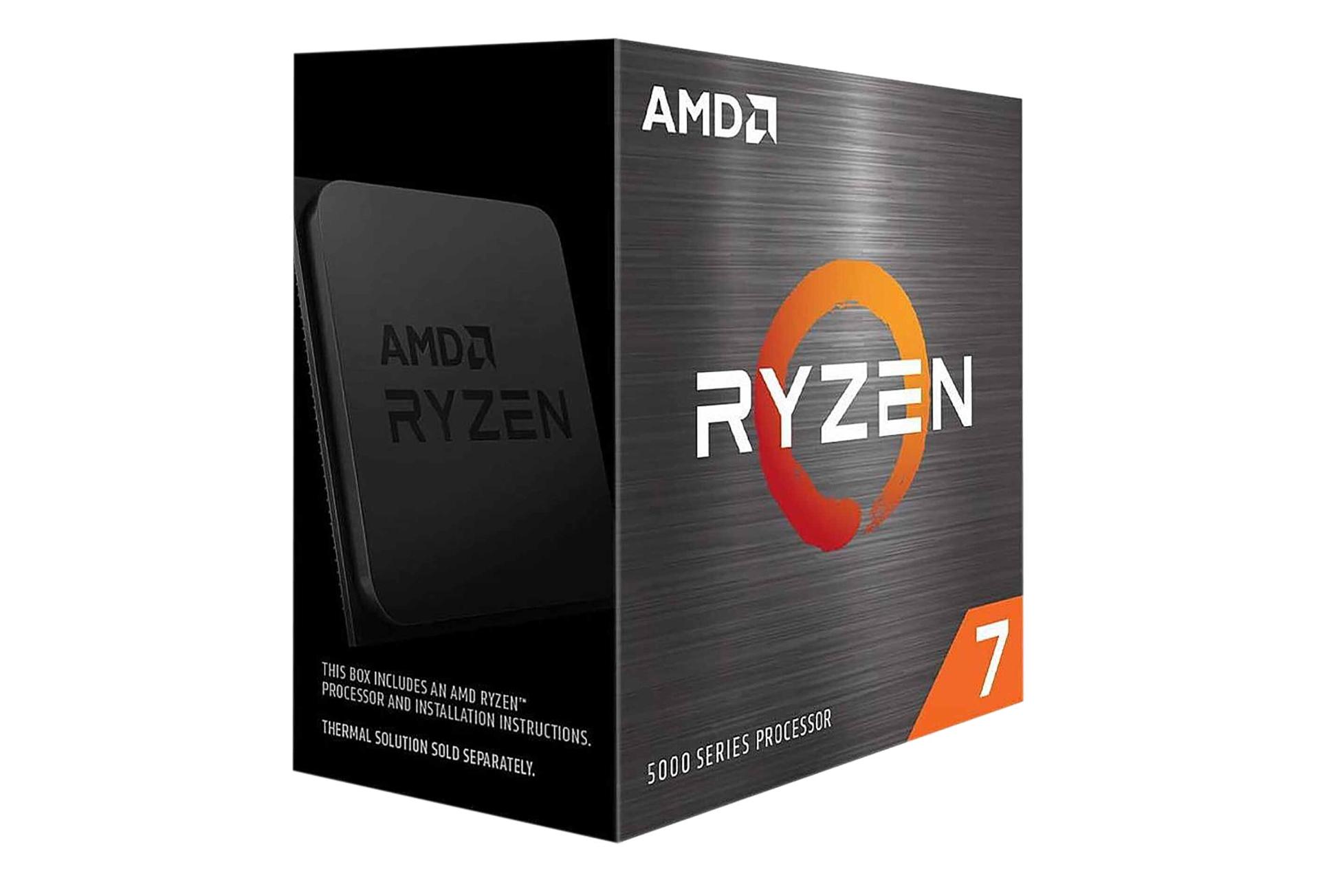 نمای چپ جعبه پردازنده AMD Ryzen 7 5700X