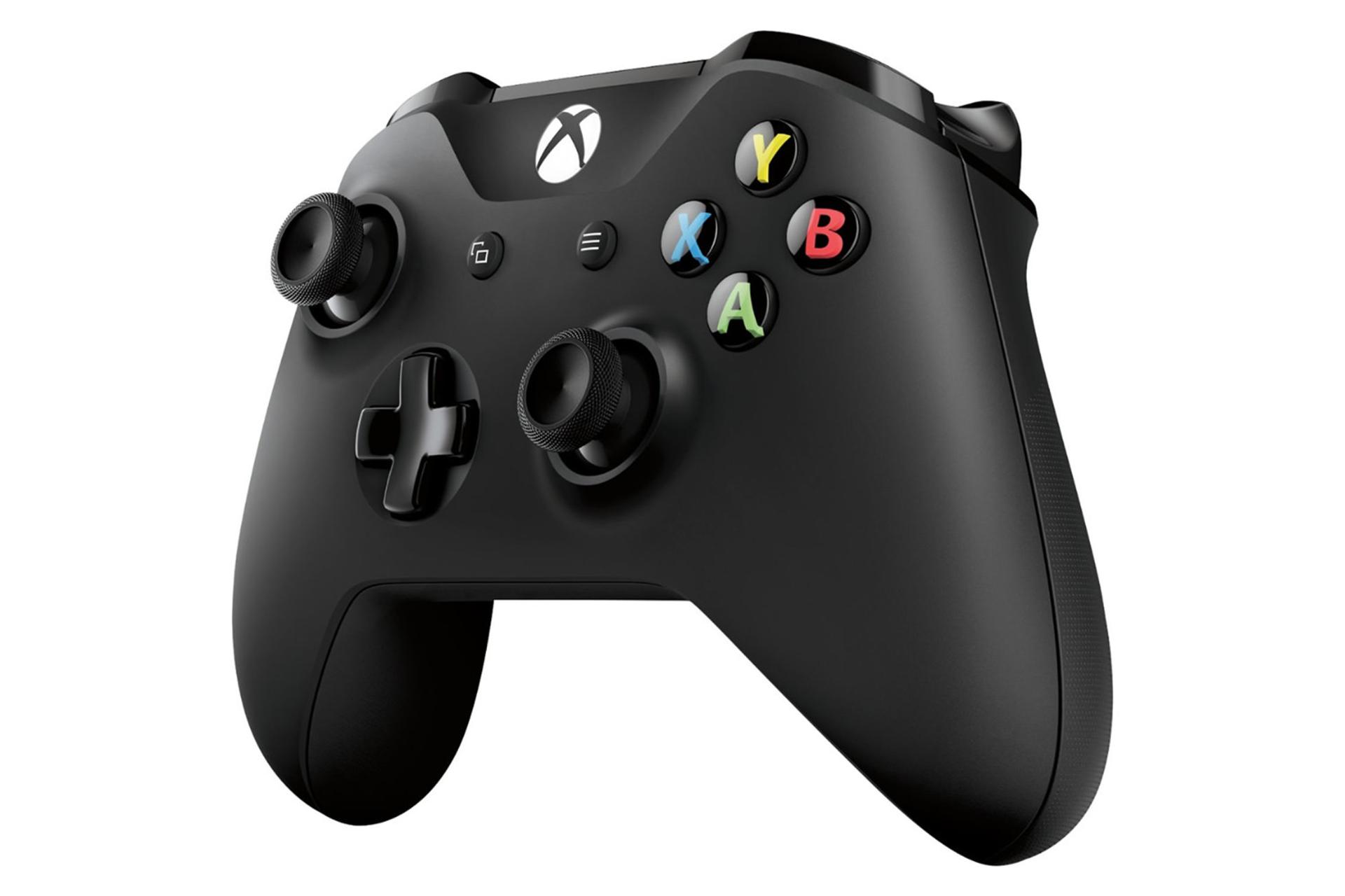 نمای جلو و سمت راست دسته بازی ایکس باکس وان کنترلر مایکروسافت مدل 1697
