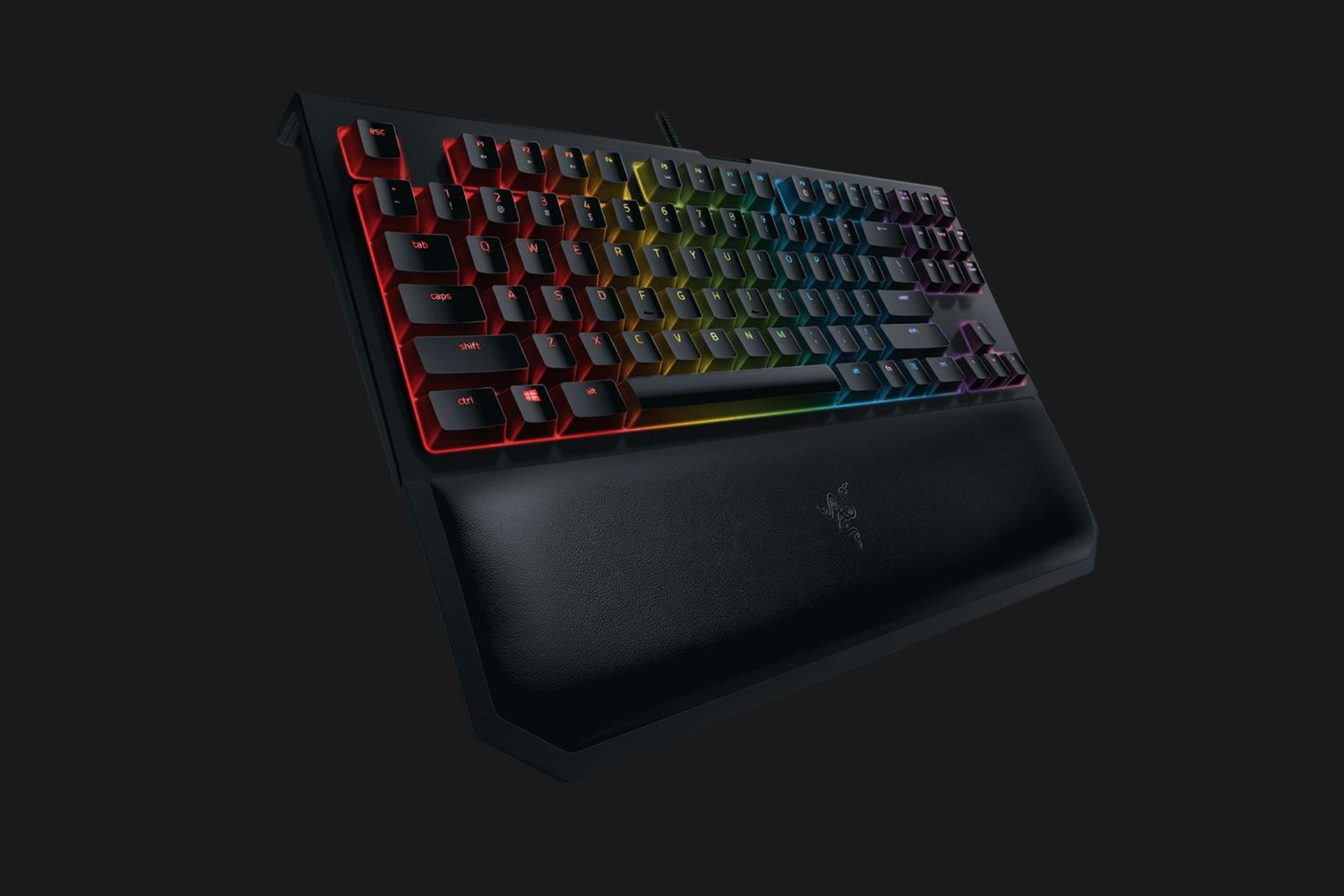 نمای جانبی کیبورد ریزر Razer BlackWidow Tournament Edition Chroma V2