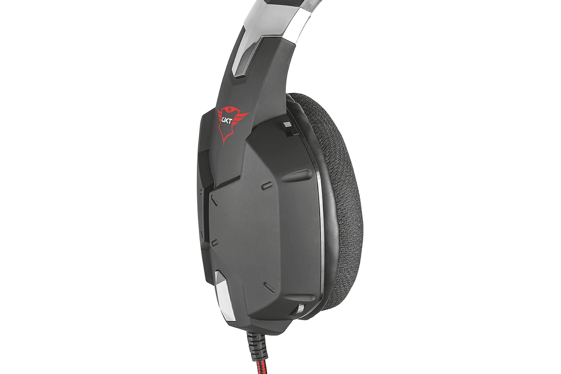 نمای پشت هدست گیمینگ تراست Trust GXT 322 Carus