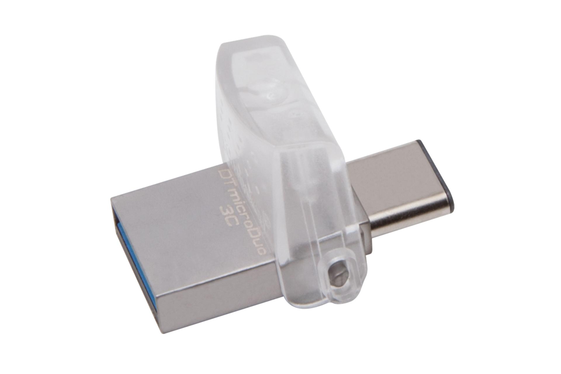 نمای باز کینگستون مدل DataTraveler microDuo 3C ظرفیت 64 گیگابایت