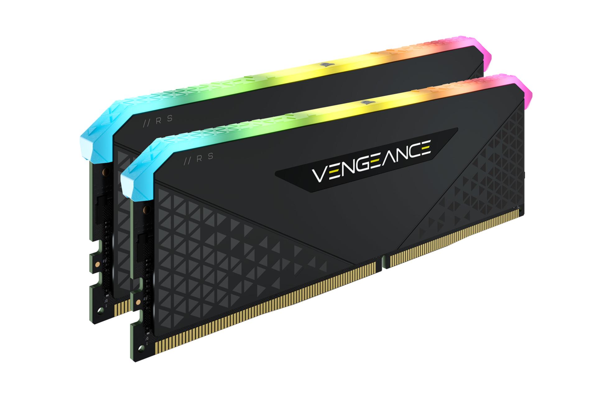 نمای چپ  رم کورسیر VENGEANCE RGB RS ظرفیت 32 گیگابایت (2x16) از نوع DDR4-3200 