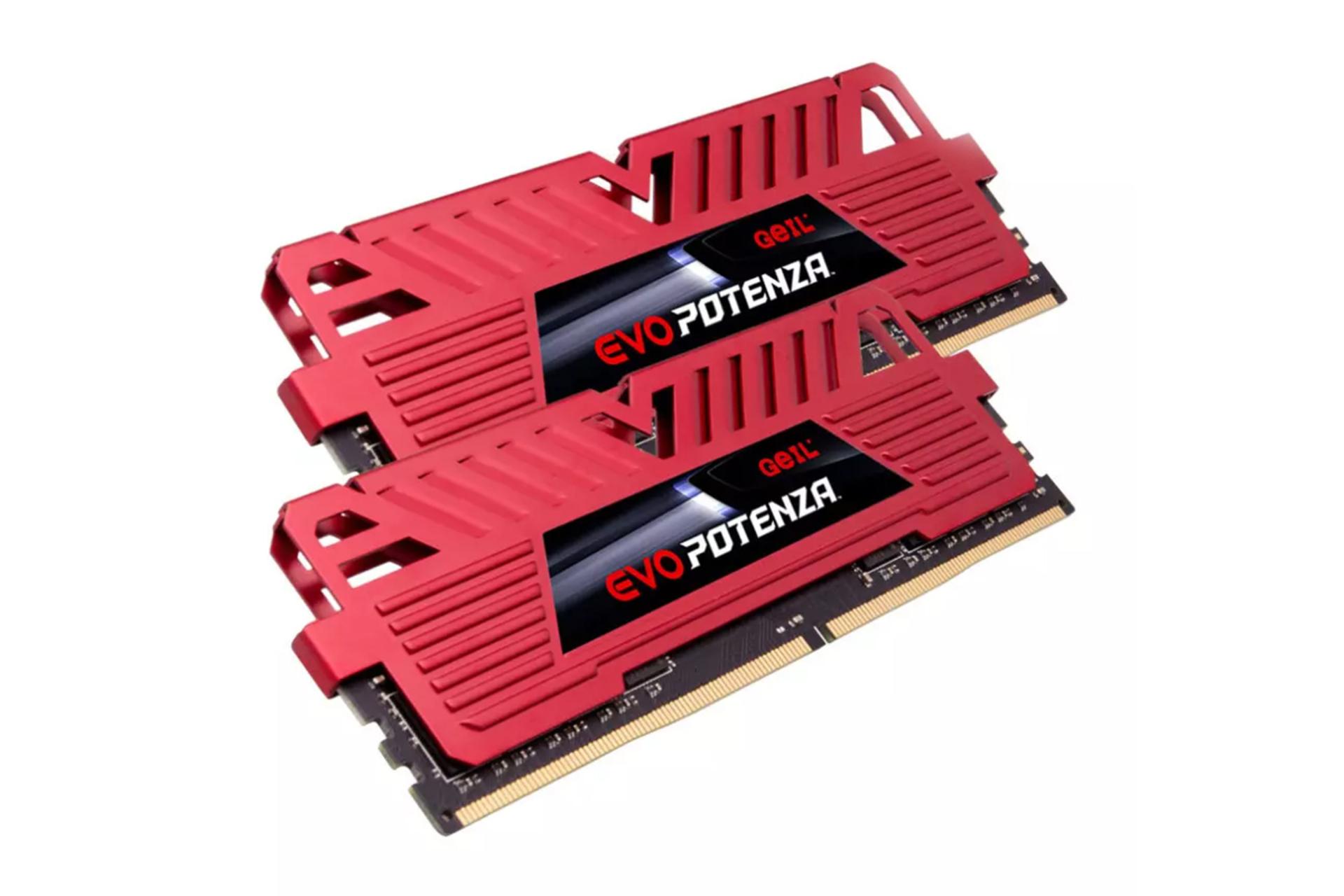  نمای کنار رم گیل EVO Potenza ظرفیت 32 گیگابایت (2x16) از نوع DDR4-3200