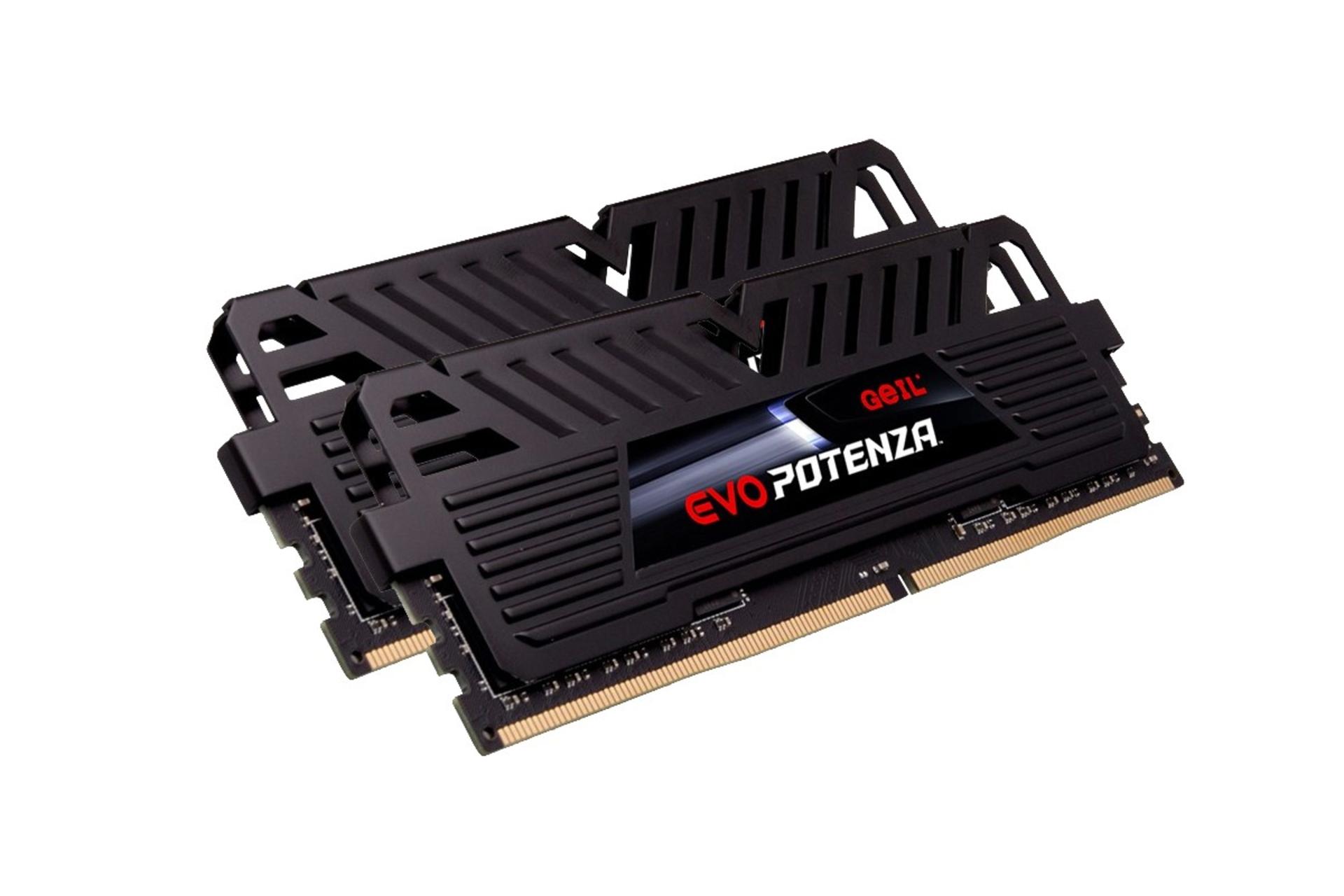  نمای کنار رم گیل EVO Potenza ظرفیت 32 گیگابایت (2x16) از نوع DDR4-3200