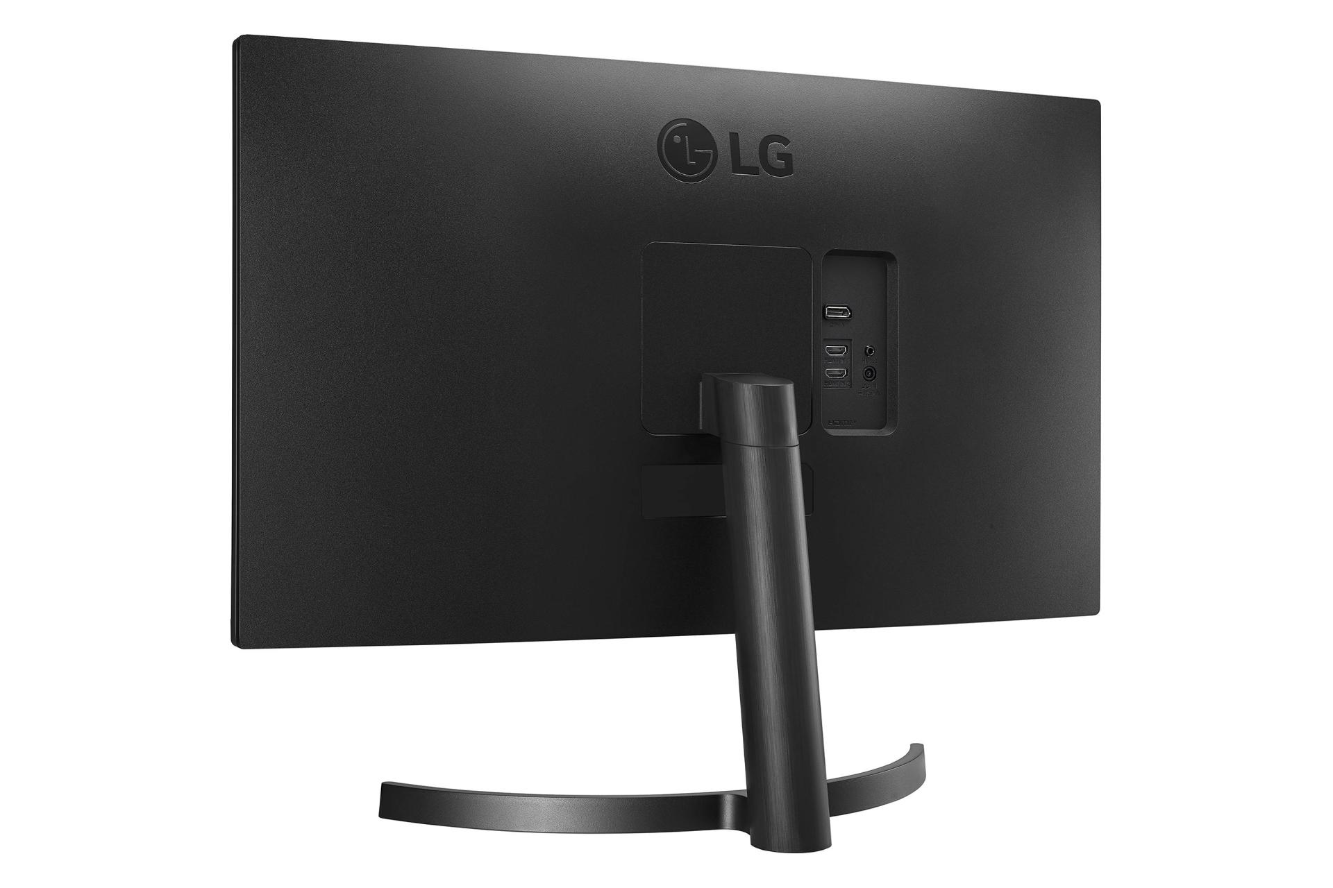 نمای نیم رخ عقب مانیتور ال جی 27 اینچ مدل 27QN600 