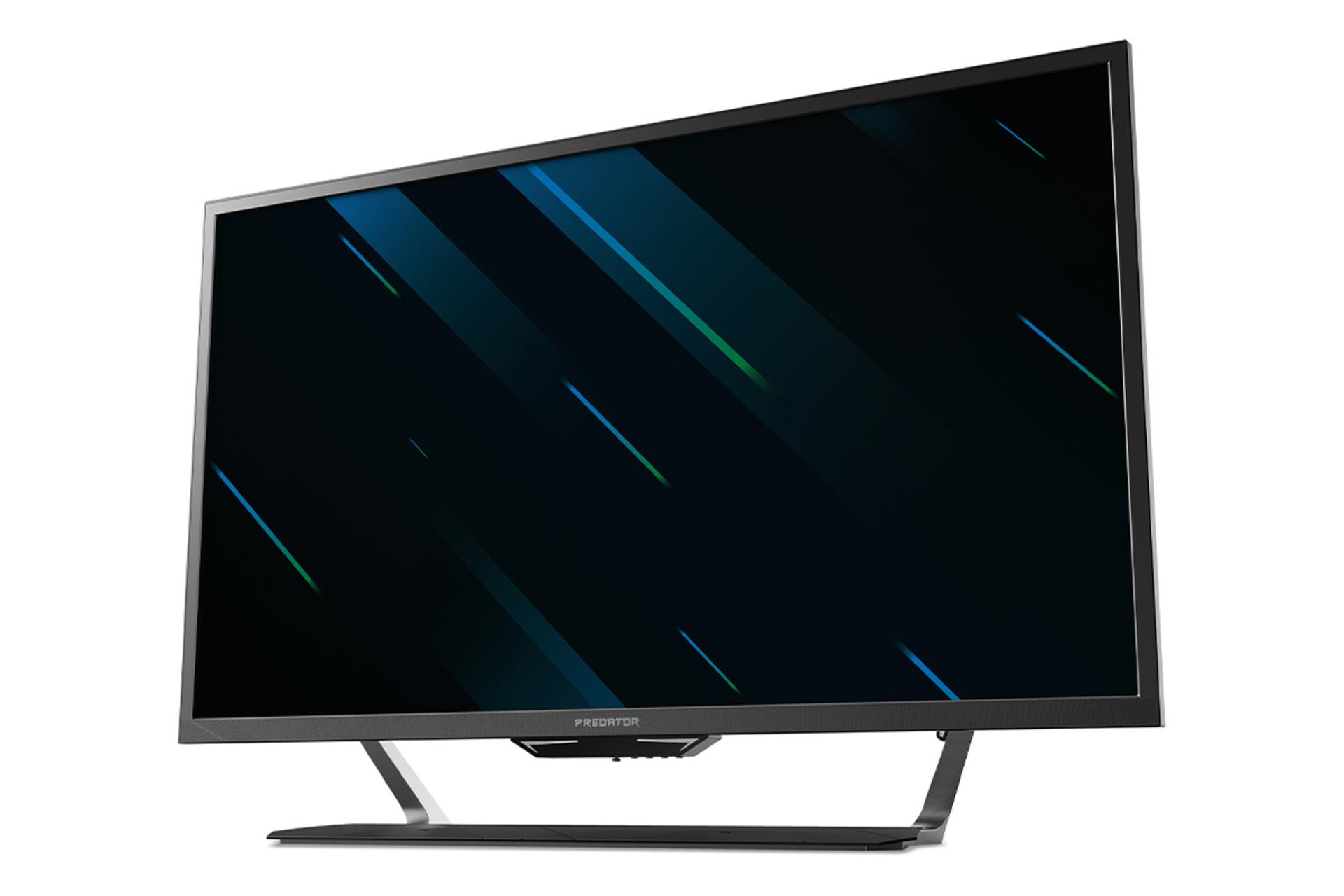 نمای نیم رخ جلو و سمت راست مانیتور ایسر 43 اینچ مدل Predator CG437K S