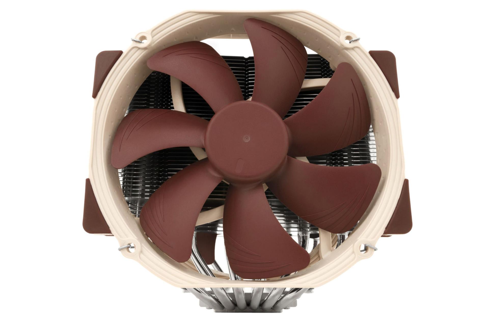 نمای روبرو خنک کننده پردازنده نوکتوا NH-D15