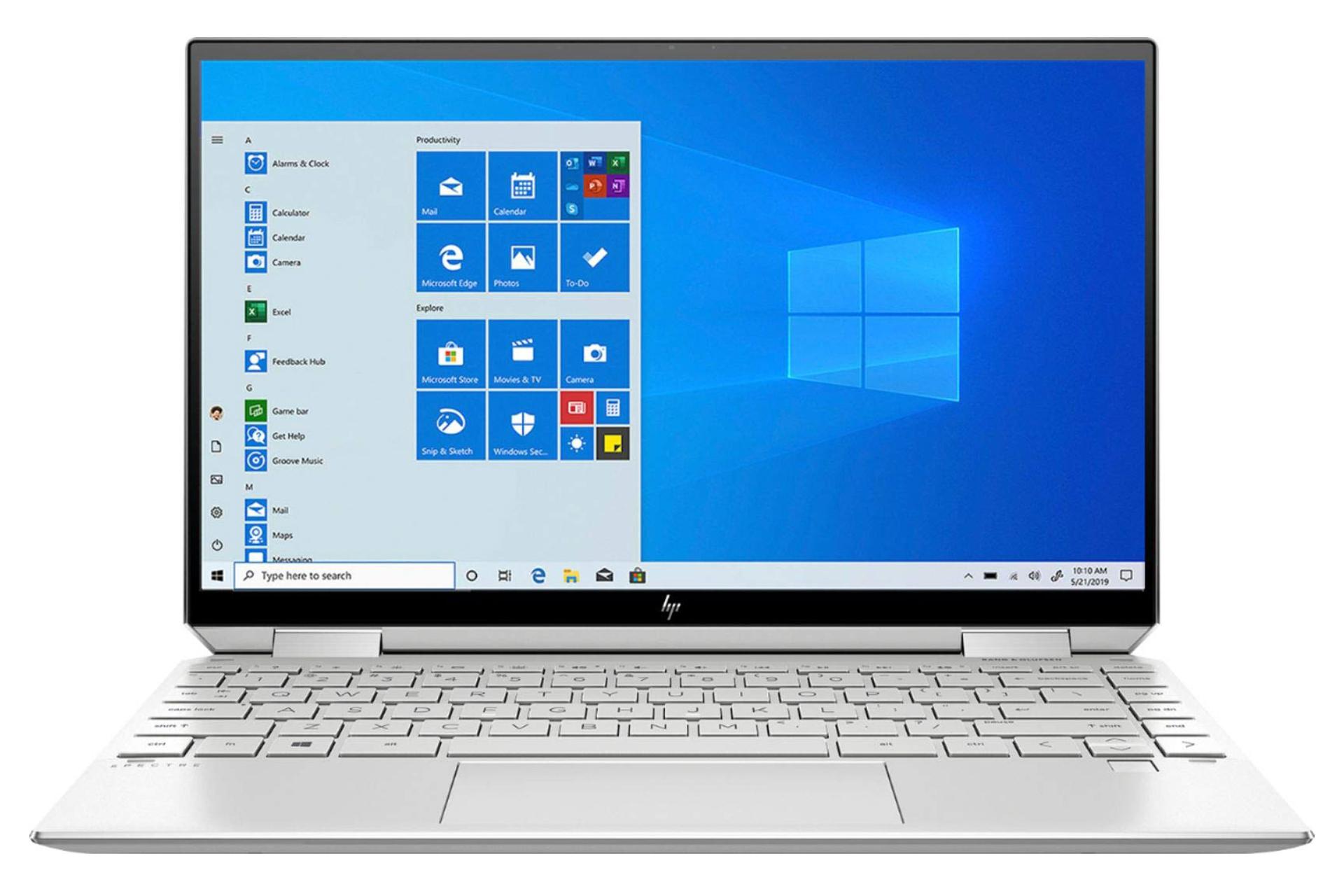 نمای  روبرو لپ تاپ Spectre x360 13 اچ پی