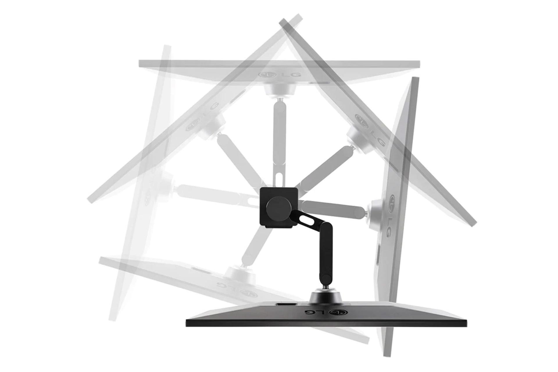 نمای چرخش مانیتور ال جی 27 اینچ مدل UltraFine 4K 27UN880