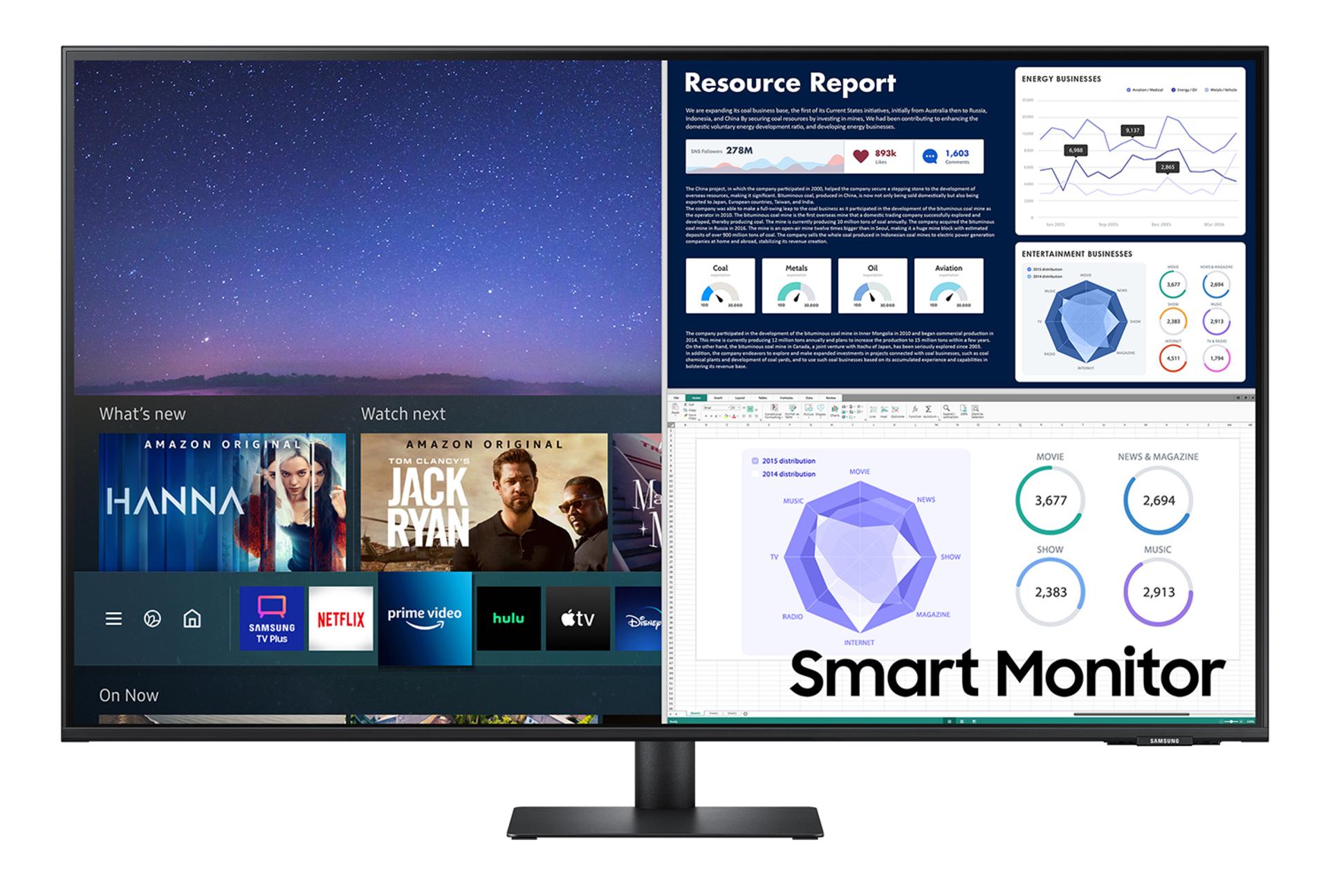 مانیتور سامسونگ 43AM700 از نمای جلو