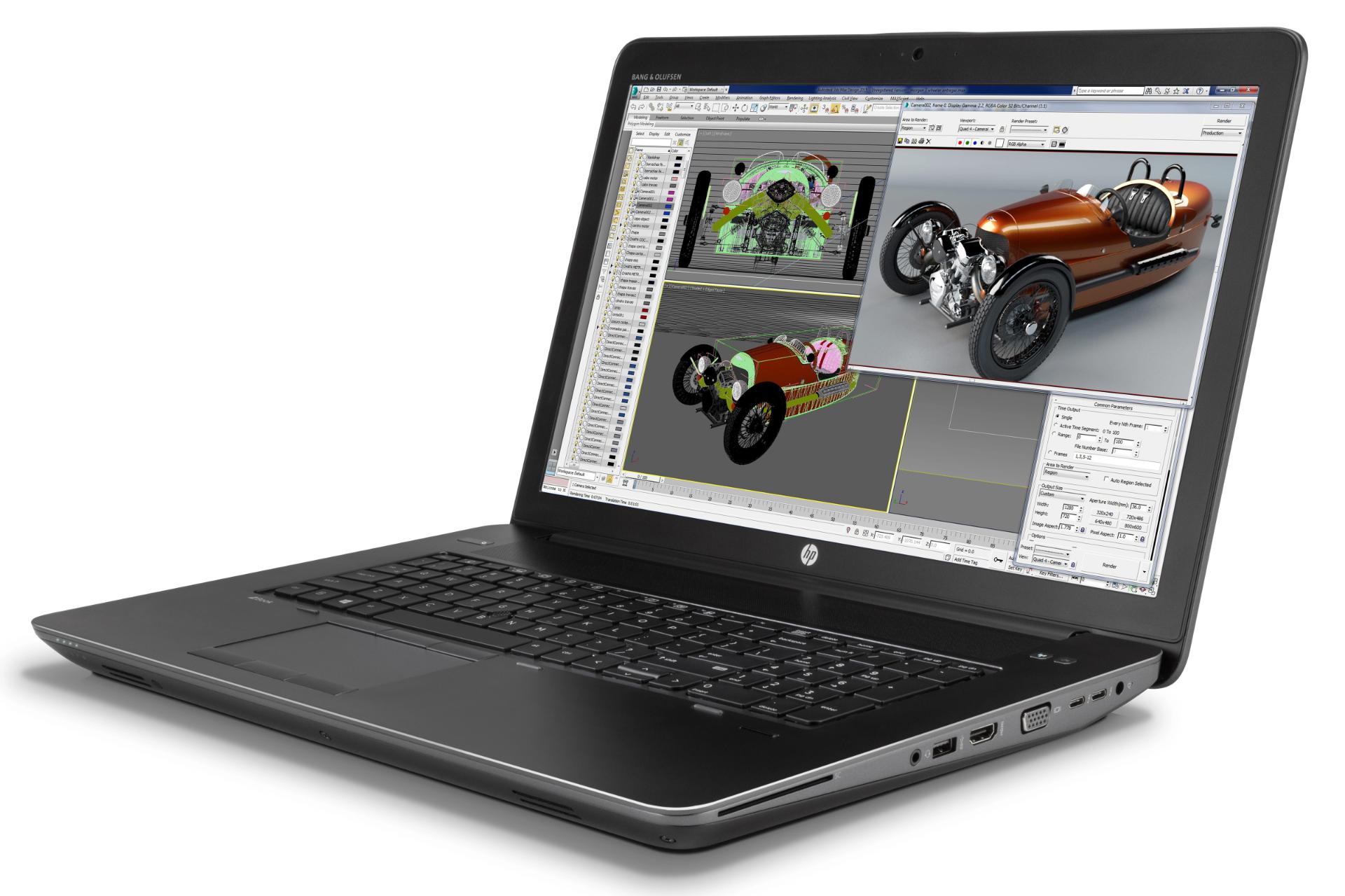 نمای راست لپ تاپ ZBook 17 G3 Mobile Workstation اچ پی