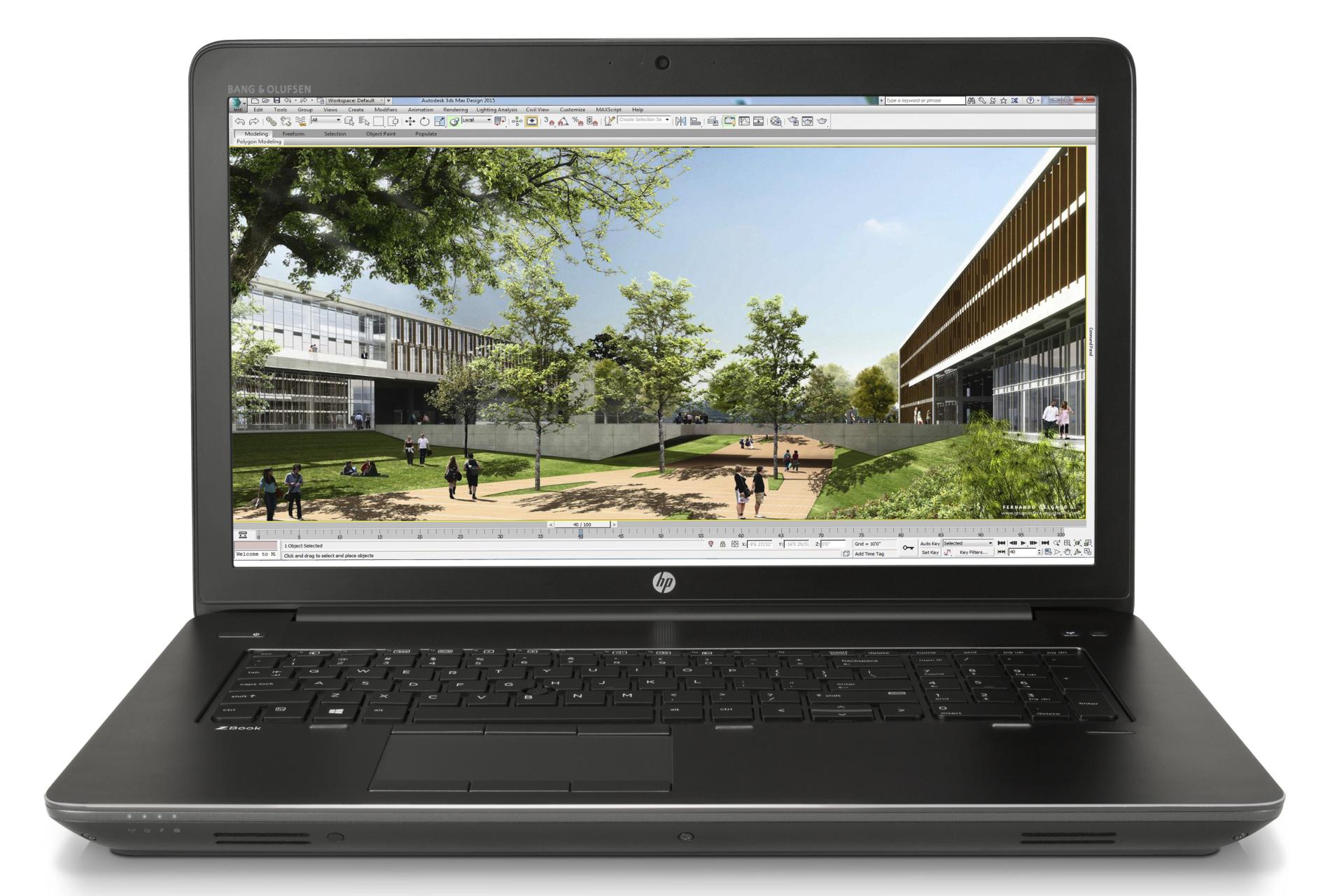 نمای روبرو لپ تاپ ZBook 17 G3 Mobile Workstation اچ پی