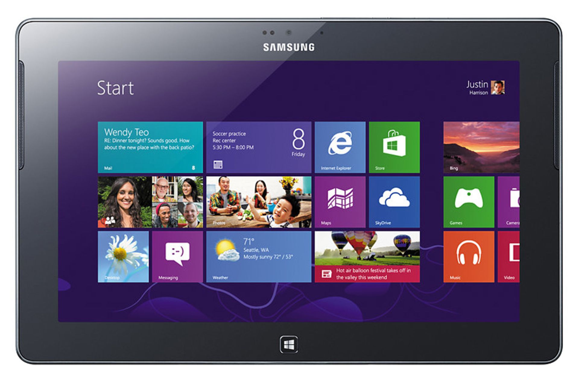 Ativ Tab P8510 سامسونگ نمای جلو