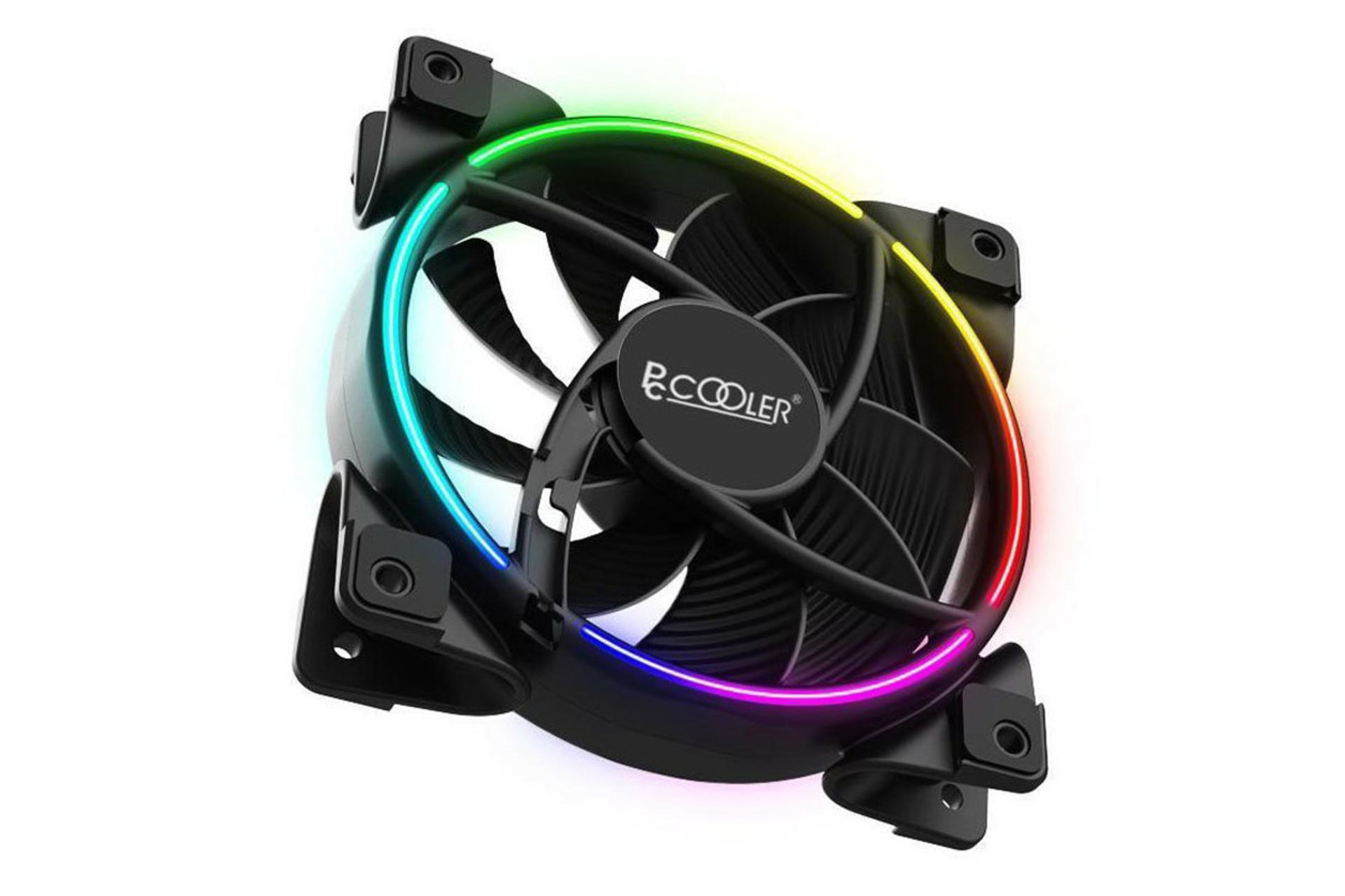 نمای جانبی فن کیس پی سی کولر CORONA FRGB 