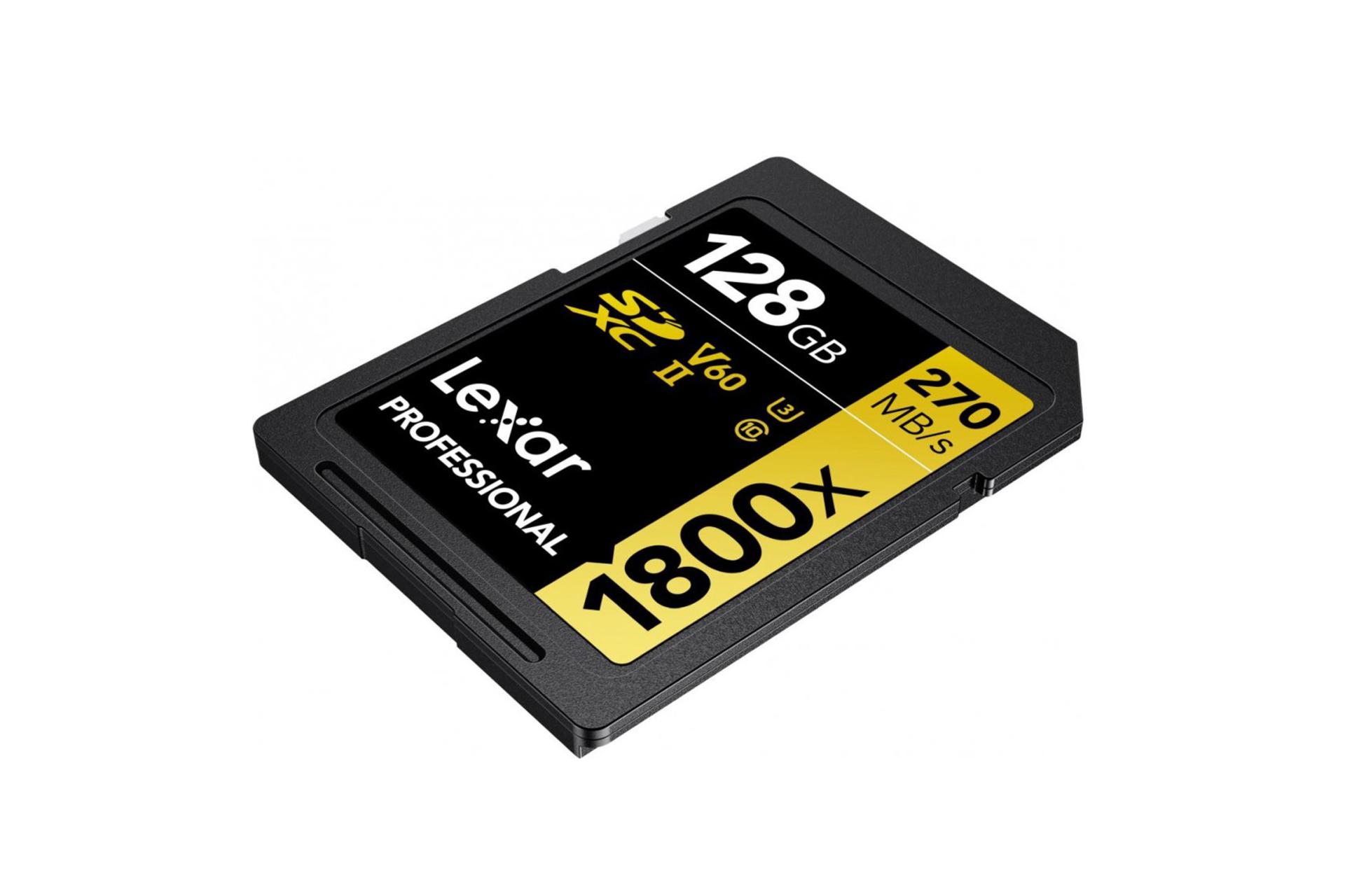 کارت حافظه لکسار microSDXC با ظرفیت 128 گیگابایت مدل Professional GOLD Series کلاس 10