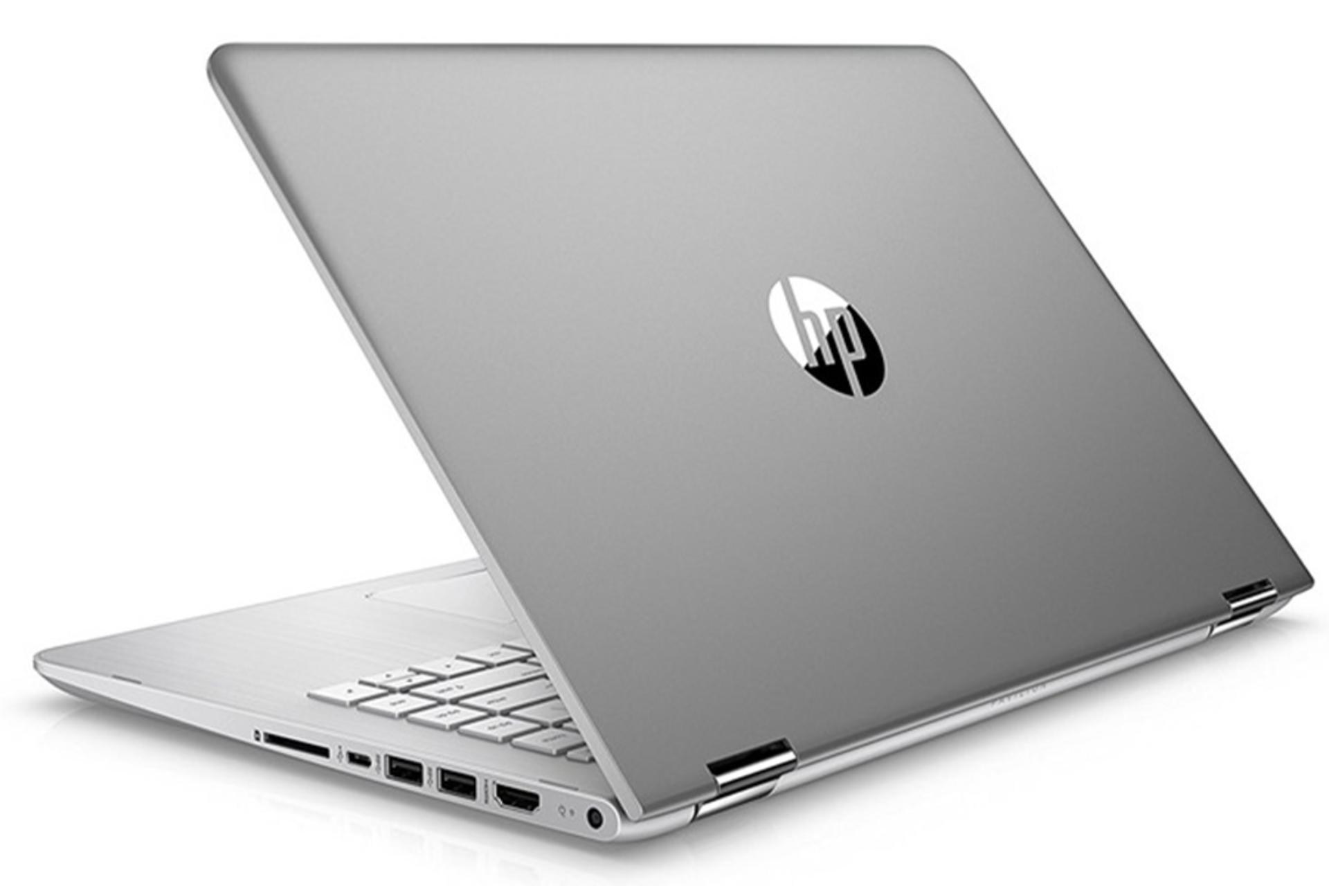 پاویلیون X360 14t-dh100 اچ پی- نمای پشت و صفحه کلید و پورت ها و خروجی هوا / HP Pavilion X360 14t-d