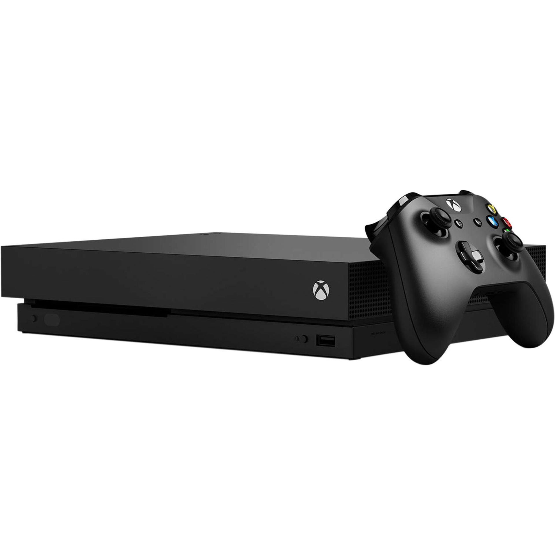 مرجع متخصصين ايران ايكس باكس وان ايكس مايكروسافت نماي جلو با دسته / Microsoft Xbox One X