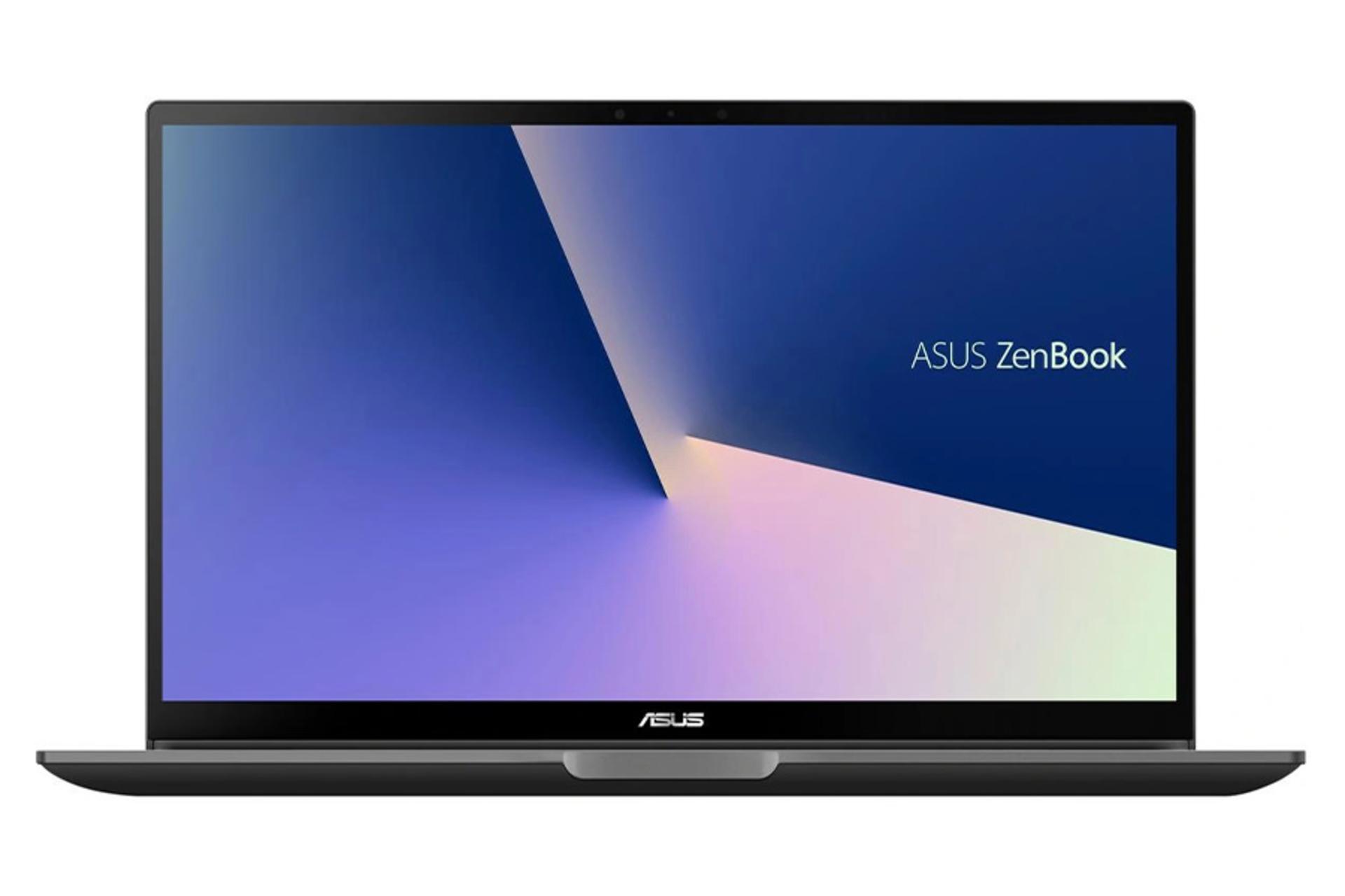 لپ‌تاپ ذن بوک فلیپ UX563FD ایسوس نمای جلو صفحه کلید و صفحه نمایش تاچ پد دارای صفحه نمایش / ASUS Ze