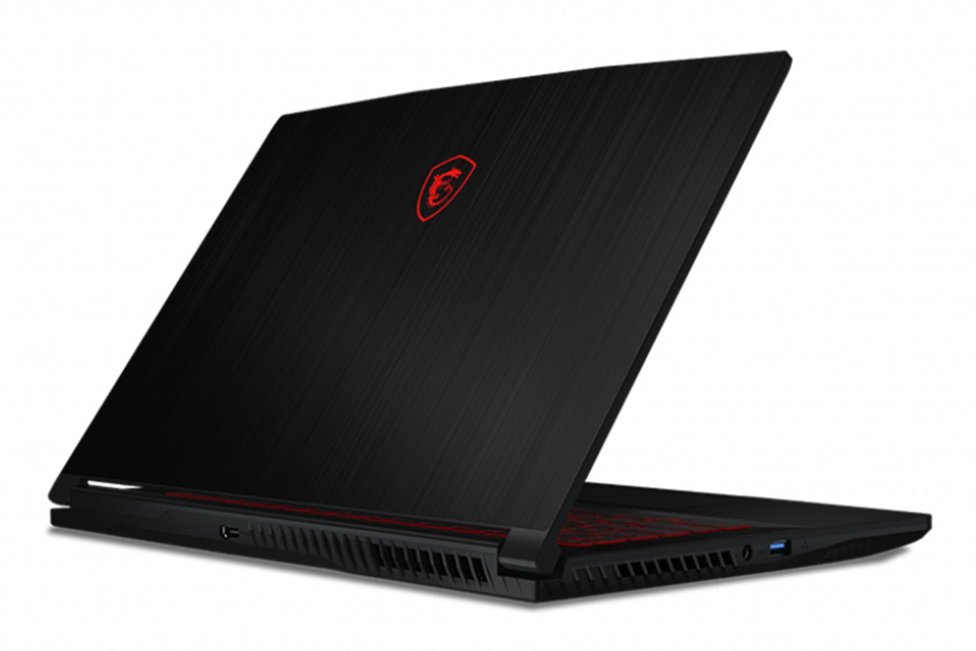 نمای پشت و کنار لپ تاپ ام اس آی GF63 تین 10SCXR 