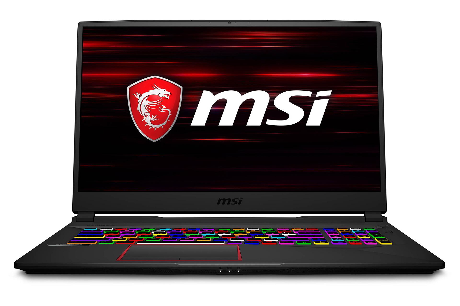 نمای جلو لپ تاپ ام اس آی GE75 Raider 10SFS از نمای جلو