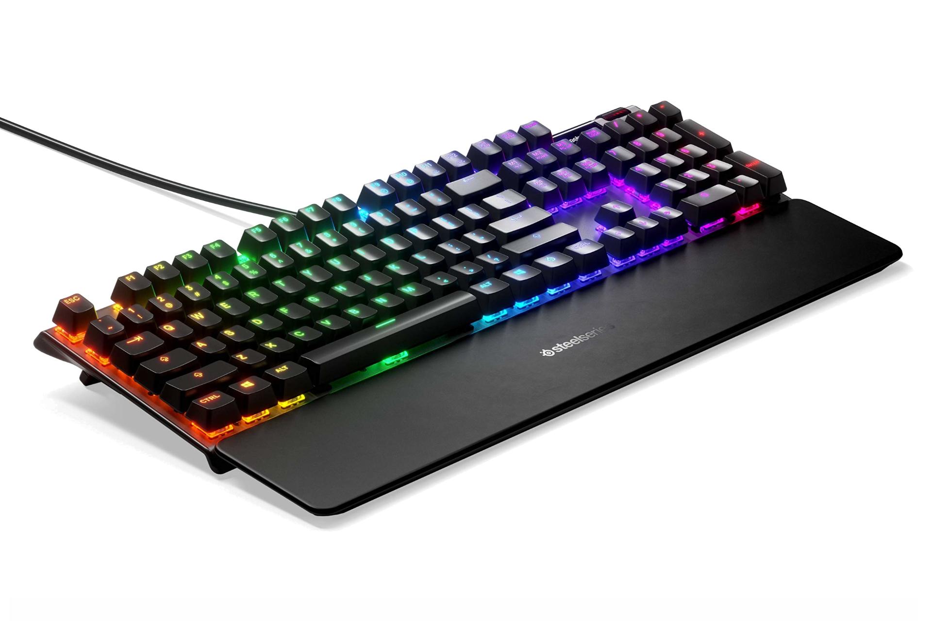 نمای چپ کیبورد استیل سریز SteelSeries Apex 7