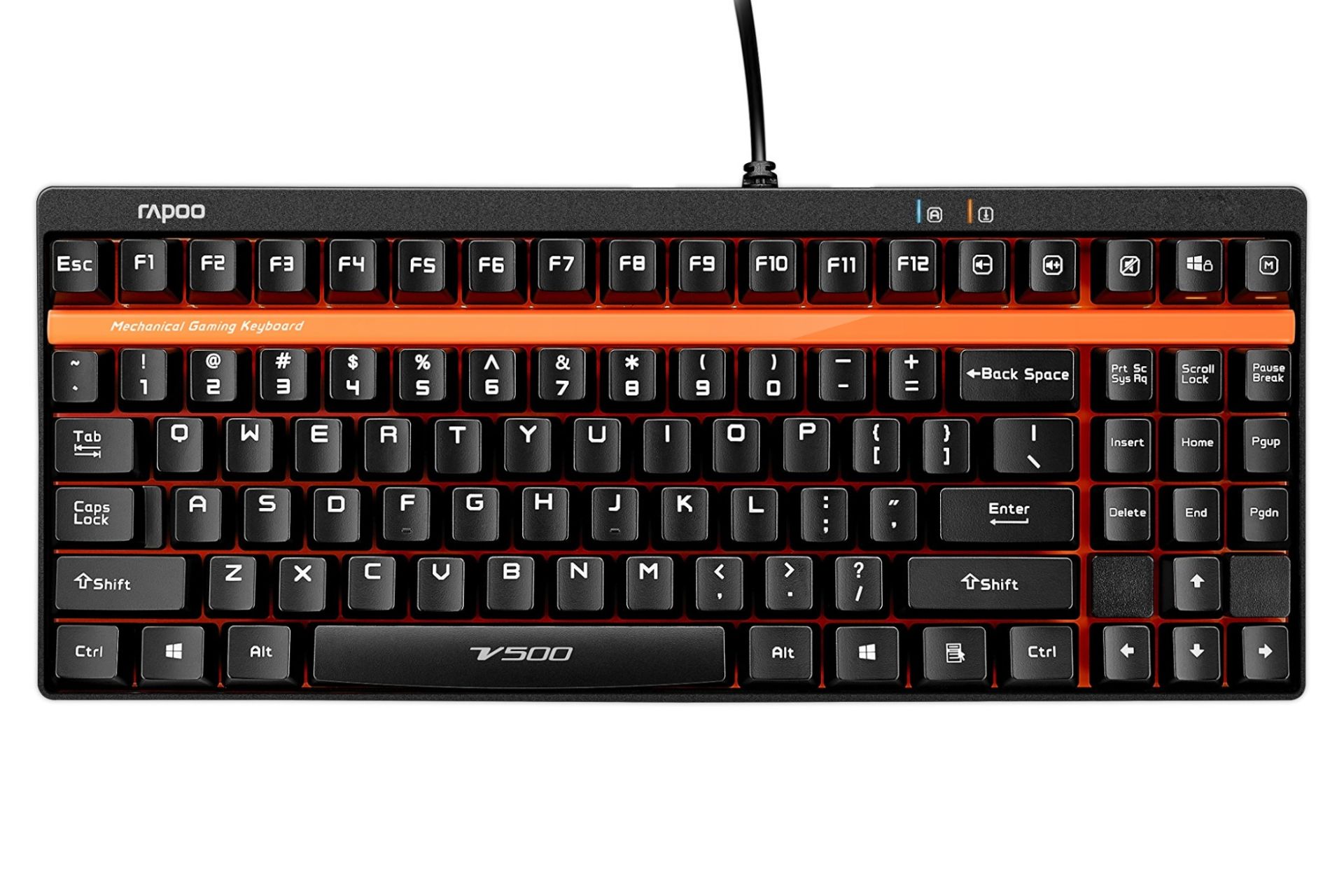 نمای روبرو کیبورد گیمینگ رپو Rapoo VPRO V500