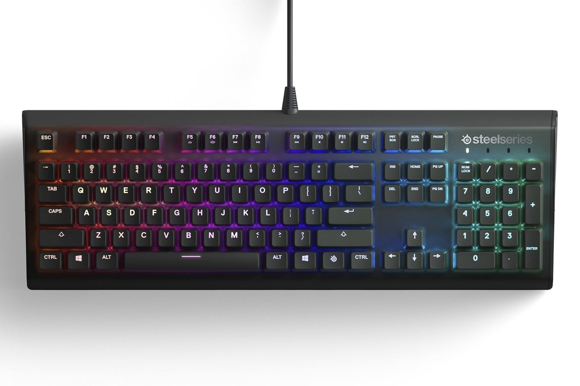 نمای روبرو کیبورد استیل سریز SteelSeries Apex M750