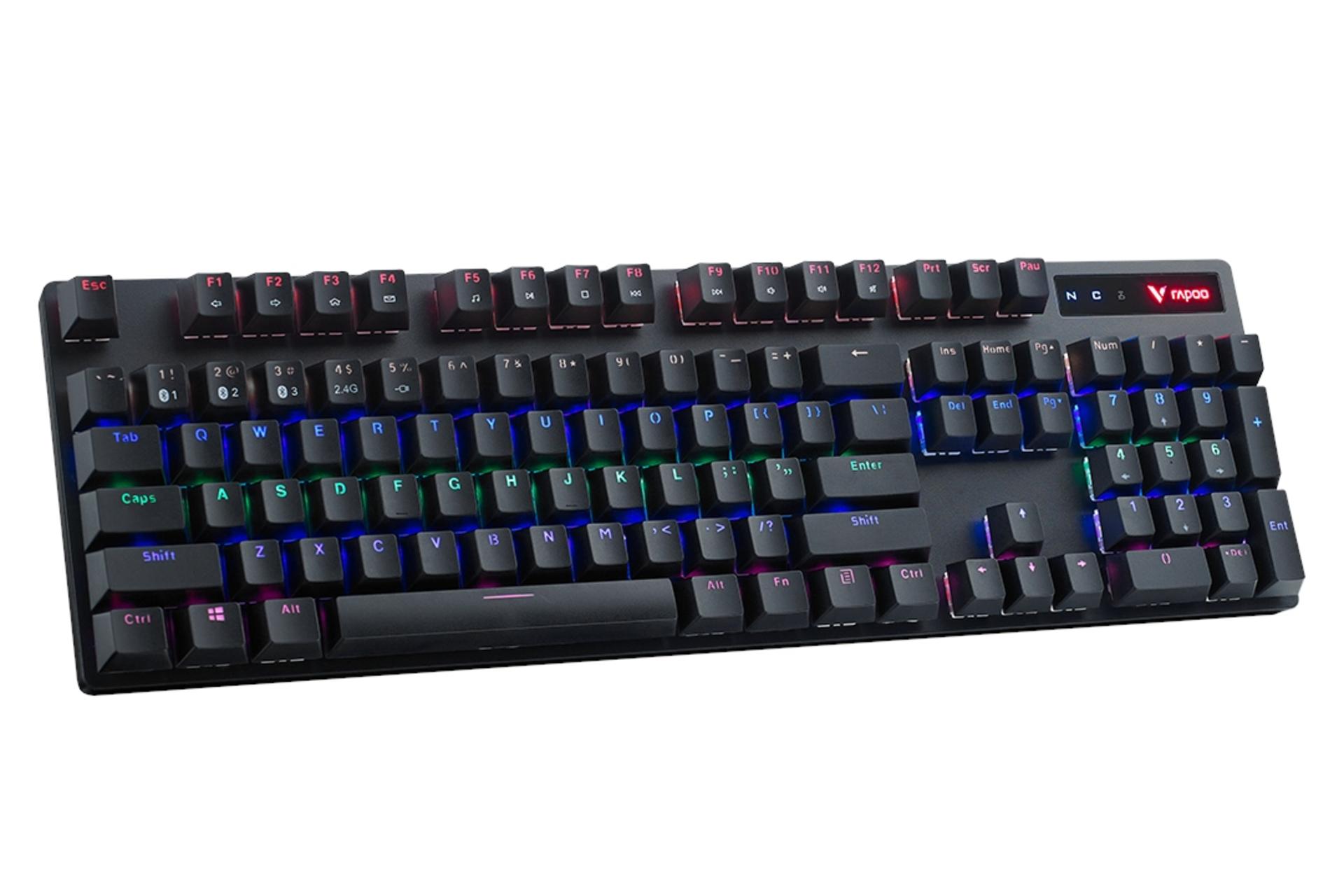 نمای چپ کیبورد گیمینگ رپو Rapoo V500PRO Multi-Mode