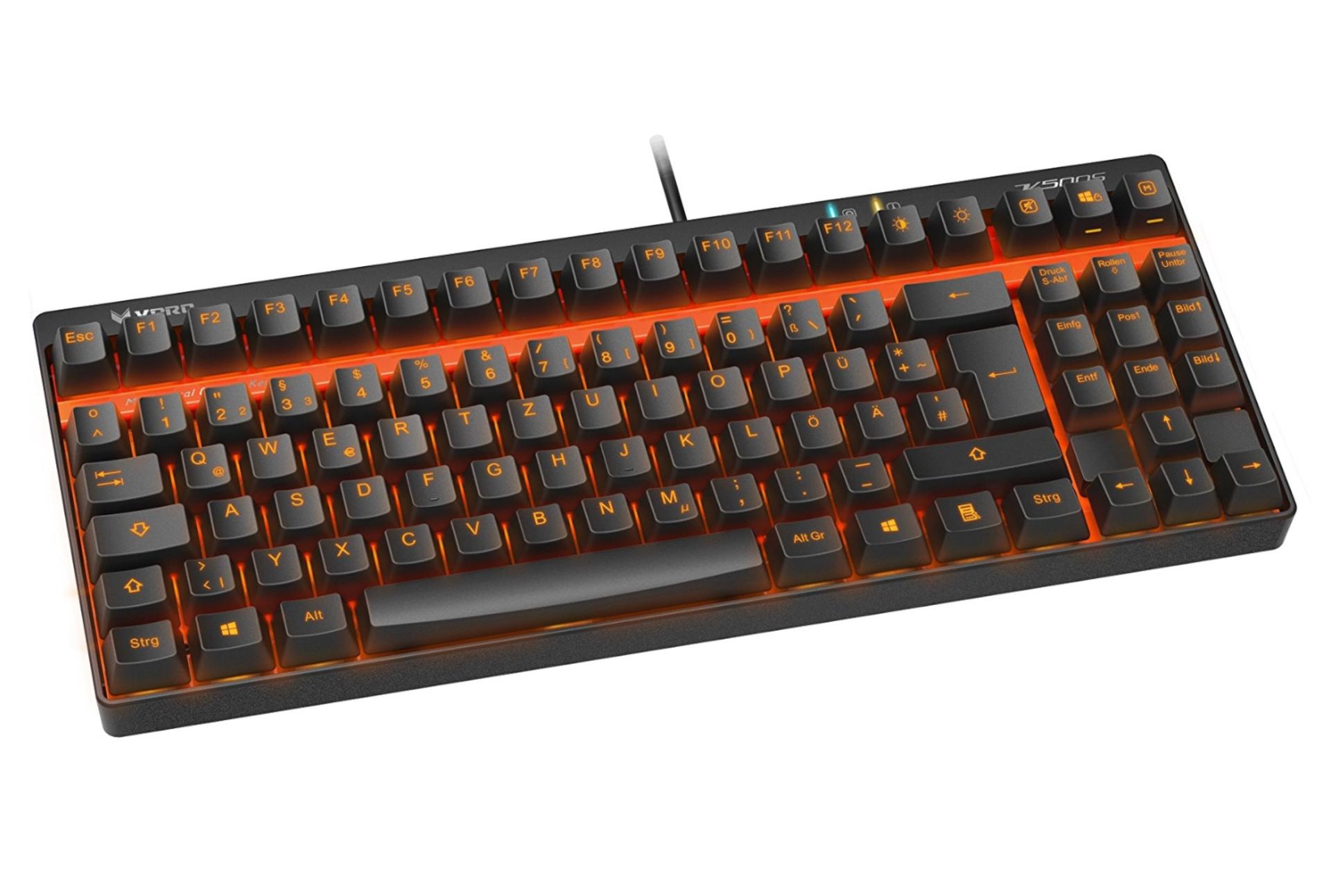 نمای چپ کیبورد گیمینگ رپو Rapoo VPRO V500S