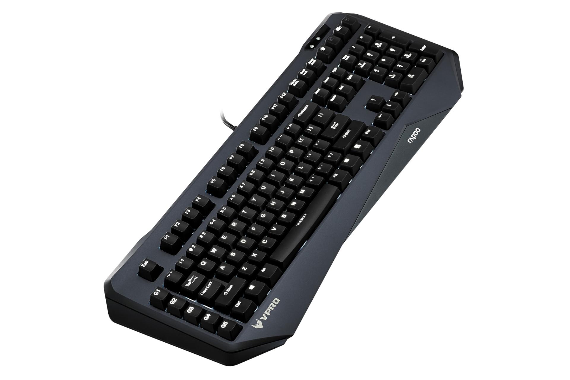نمای چپ کیبورد گیمینگ رپو Rapoo VPRO V800