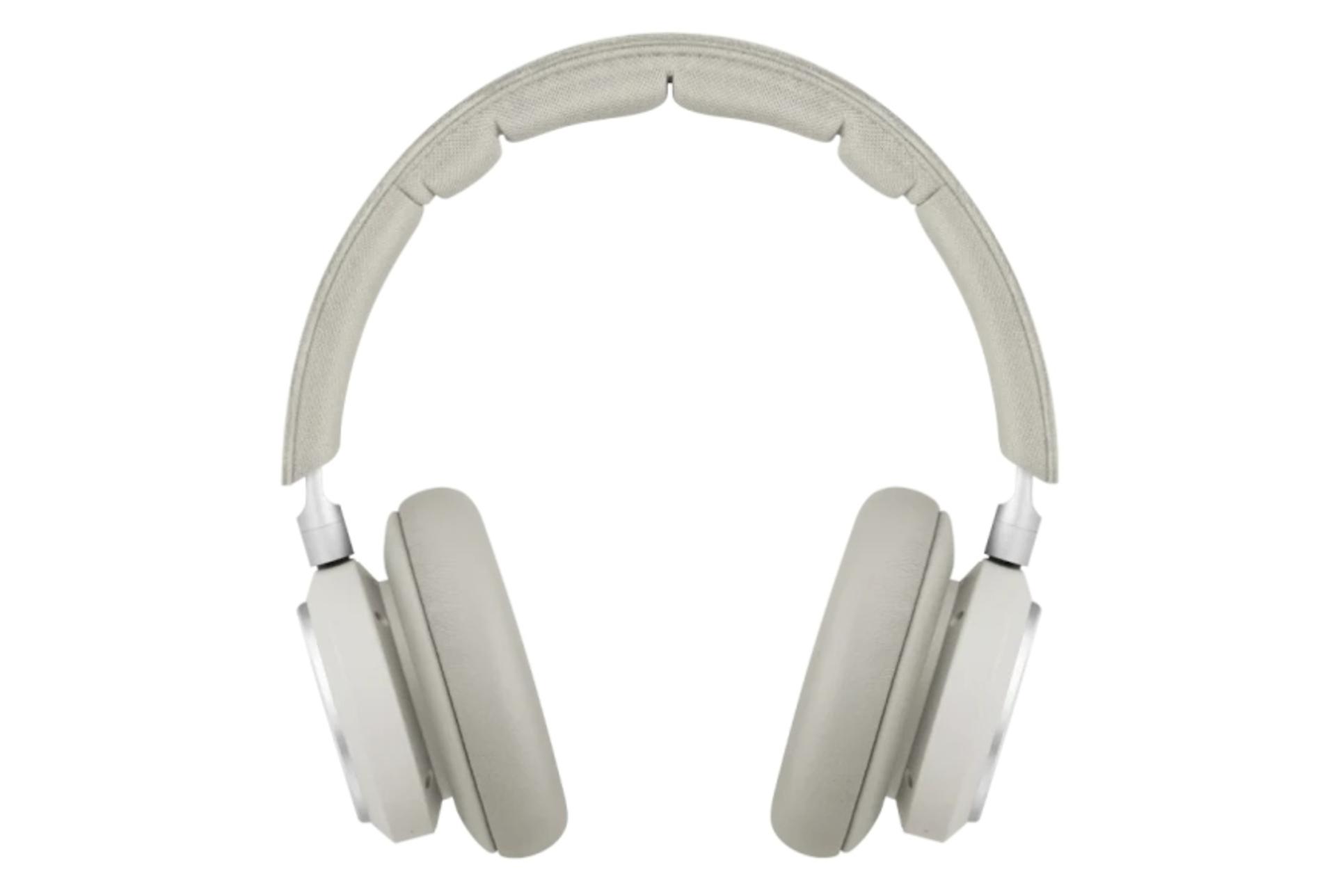 نمای روبرو هدفون بی سیم بنگ اند آلفسن Bang & Olufsen Beoplay H9 3rd Gen نقره‌ای