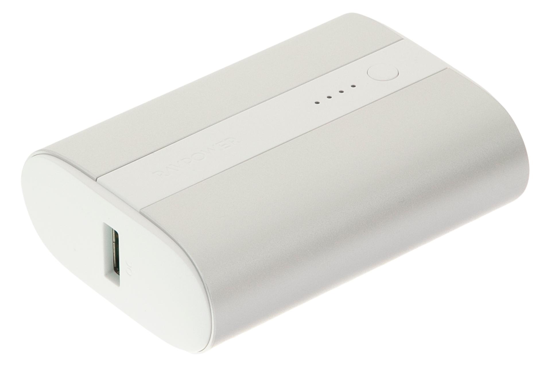 پاور بانک راوپاور RP-PB197 با ظرفیت 10000 میلی‌آمپر ساعت RAVPower RP-PB197 10000mAh نقره ای