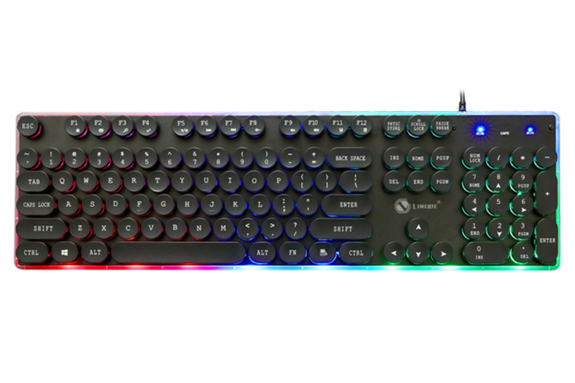 نمای روبرو کیبورد لیمیدای GK102 مشکی