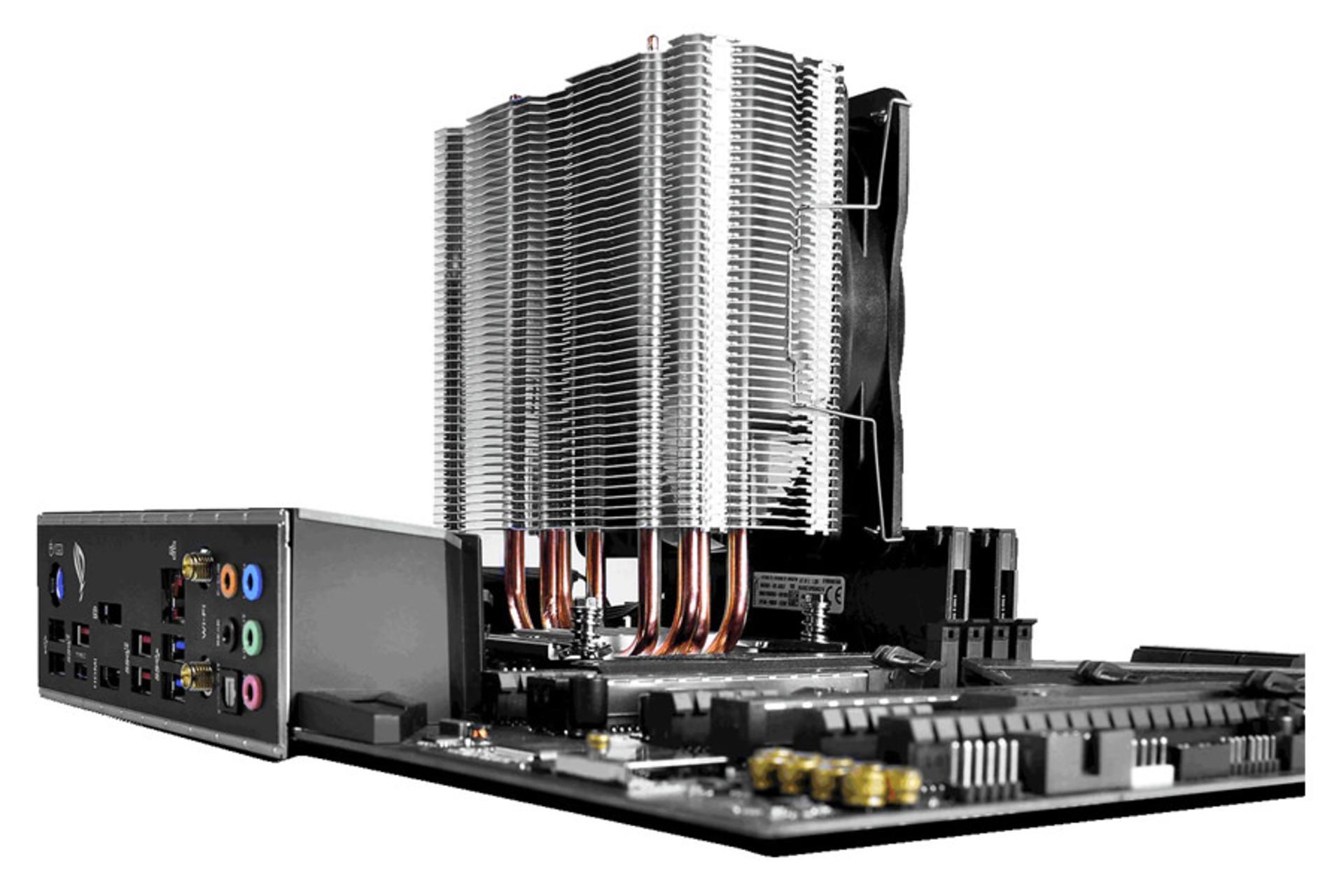 نصب خنک کننده پردازنده دیپ کول GAMMAXX 400S روی مادربورد