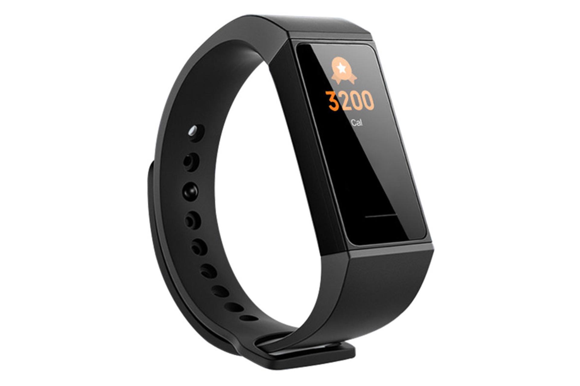 دستبند سلامتی شیائومی ردمی بند رنگ مشکی نمای کنار / Xiaomi Redmi Band