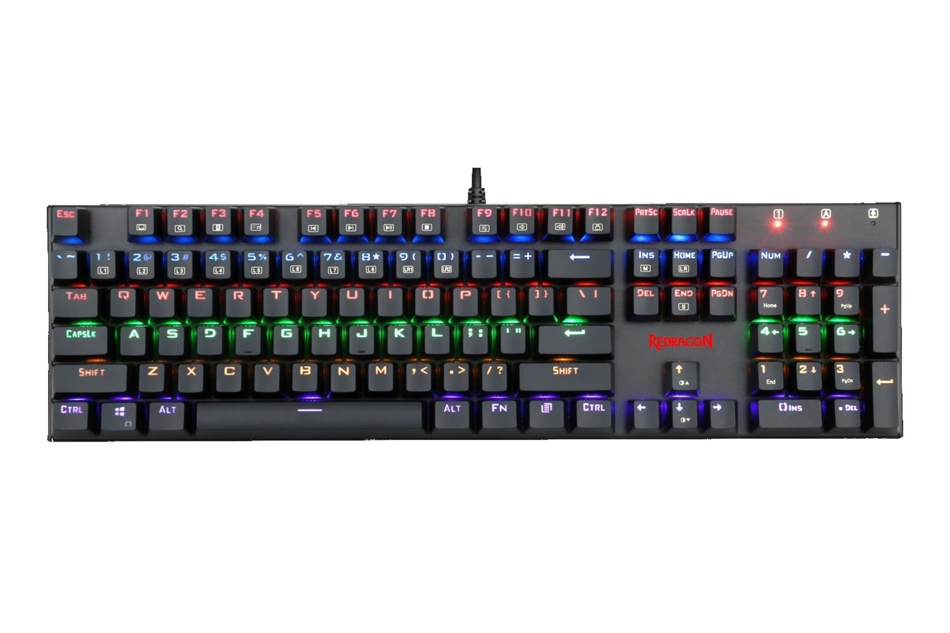 نمای جلو کیبورد گیمینگ Redragon K565 Rudra