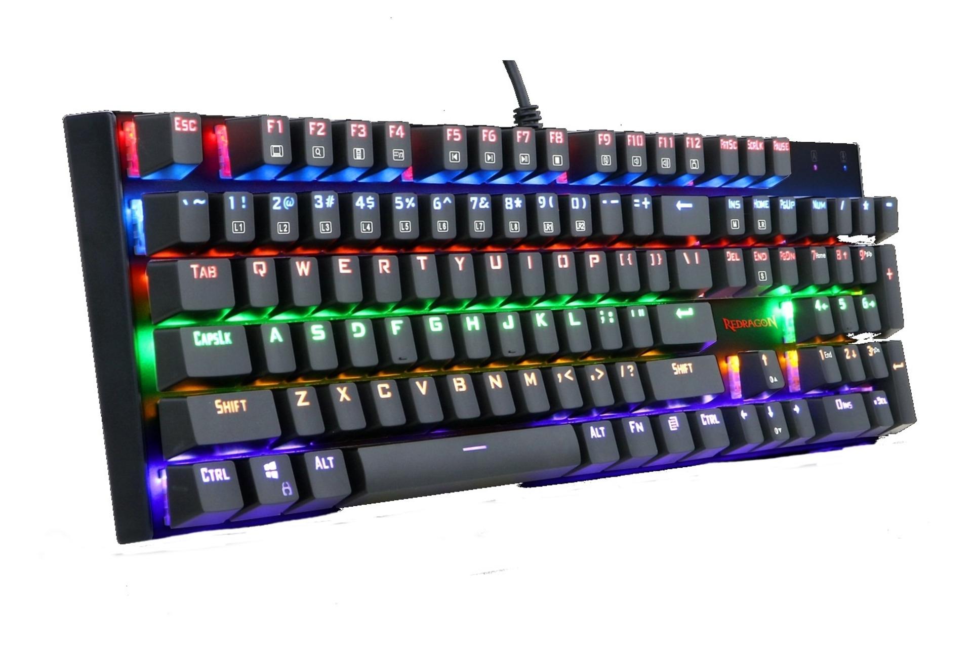 نمای سمت چپ کیبورد گیمینگ Redragon K565 Rudra