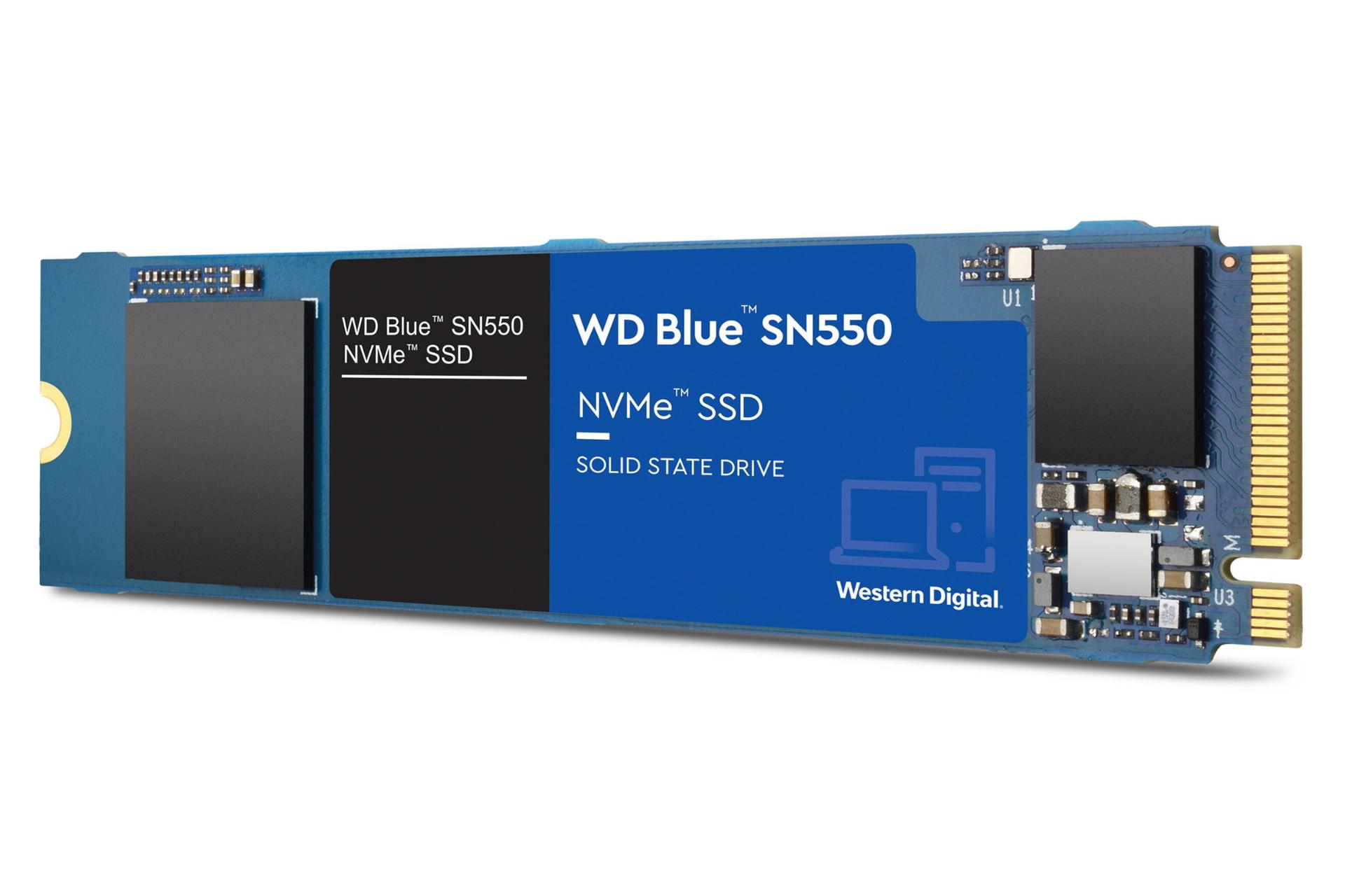 نمای راست SSD وسترن دیجیتال Western Digital Blue SN550 NVMe M.2