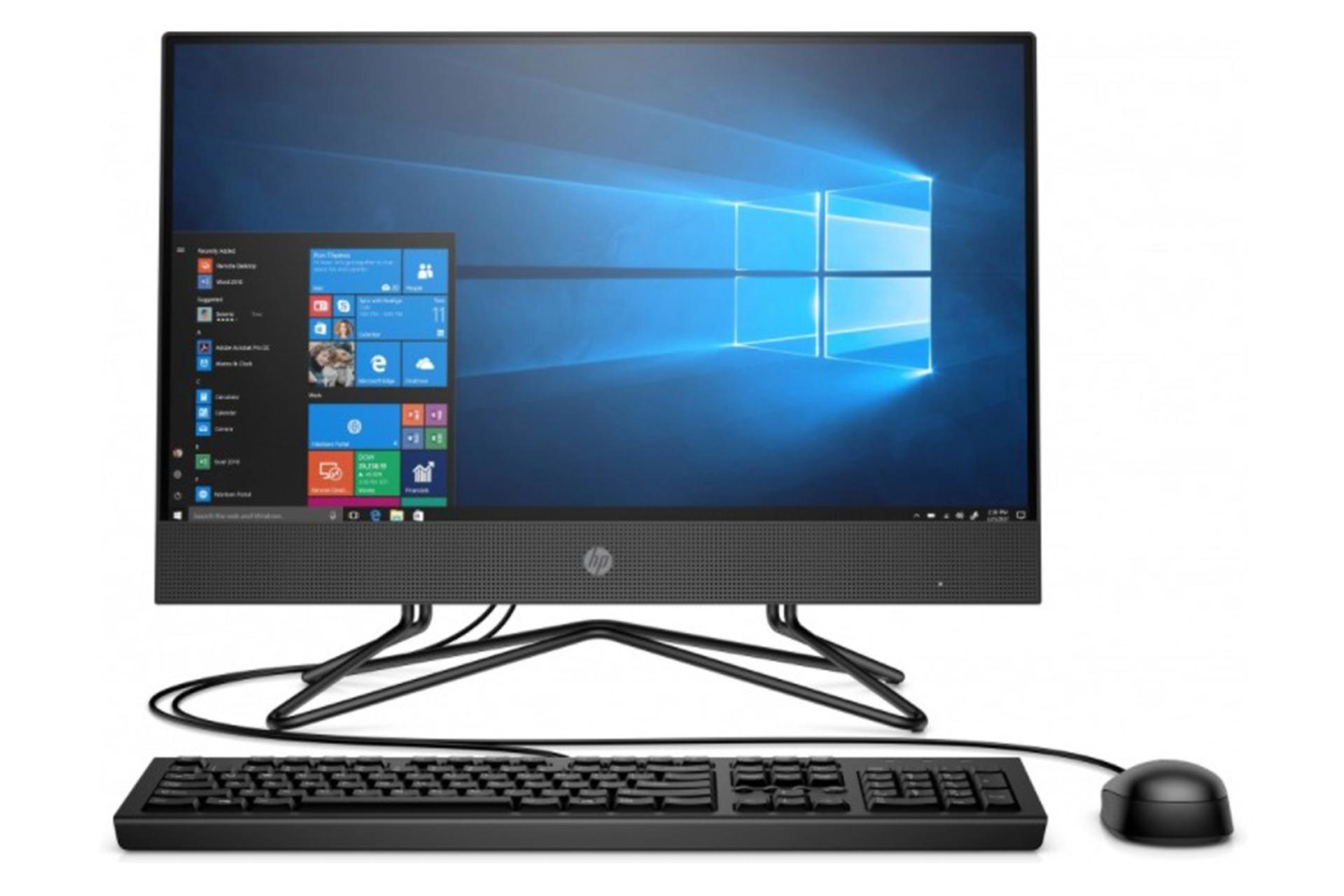 نمای روبرو کامپیوتر آل این وان All in One HP 200 G4 Pentium Silver