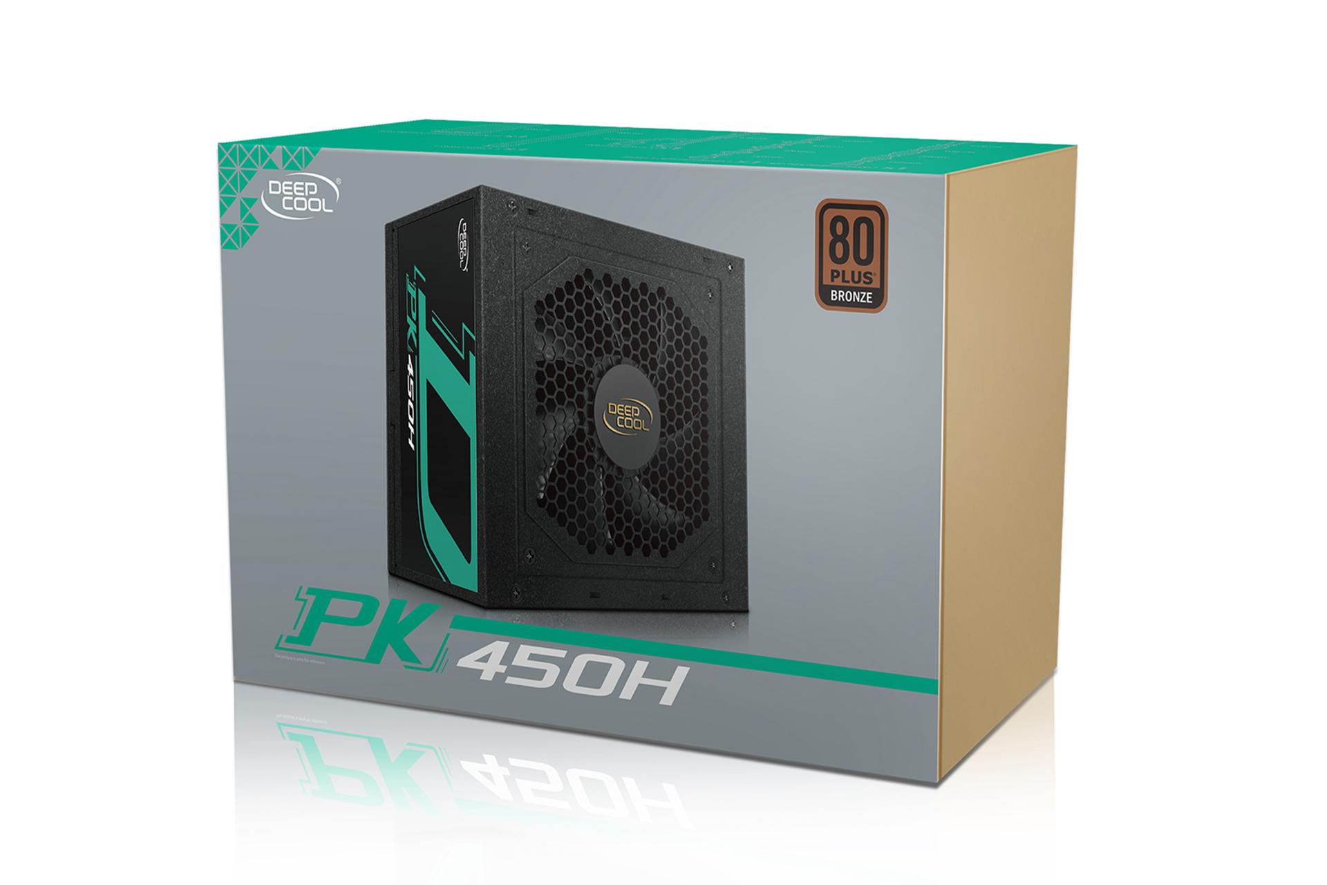 پاور کامپیوتر دیپ کول PK450H با توان 450 وات بسته بندی