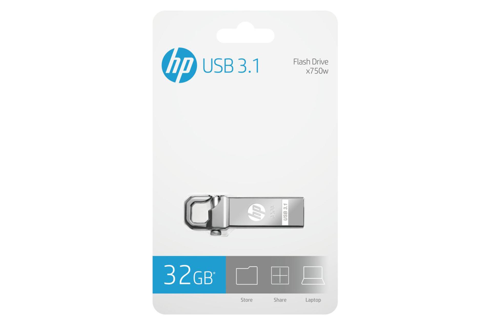 جعبه اچ پی مدل x750w ظرفیت 32 گیگابایت