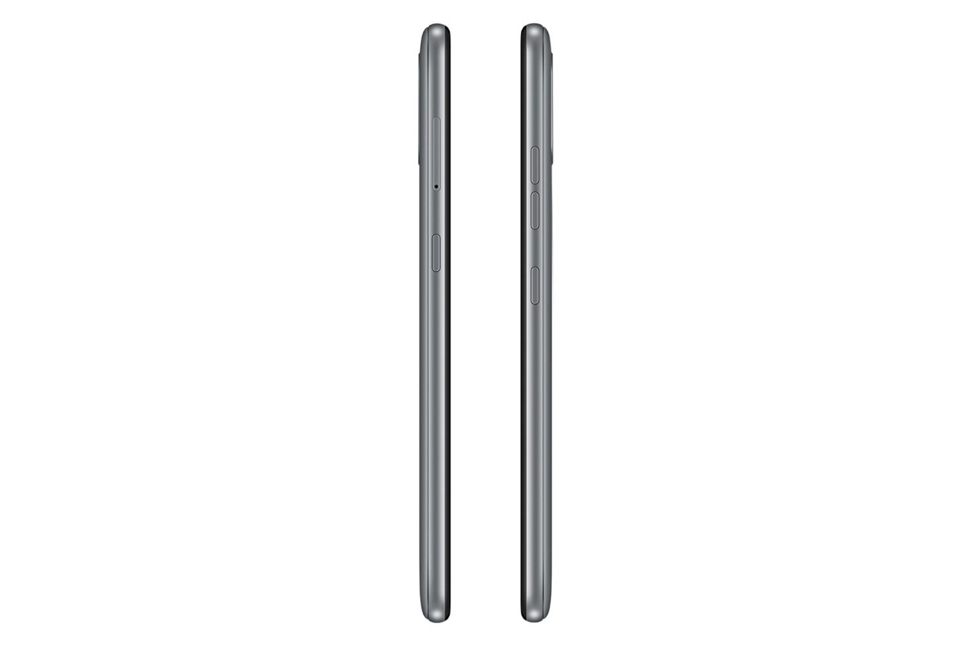 نمای جانبی گوشی موبایل ال جی LG K22 نقره ای