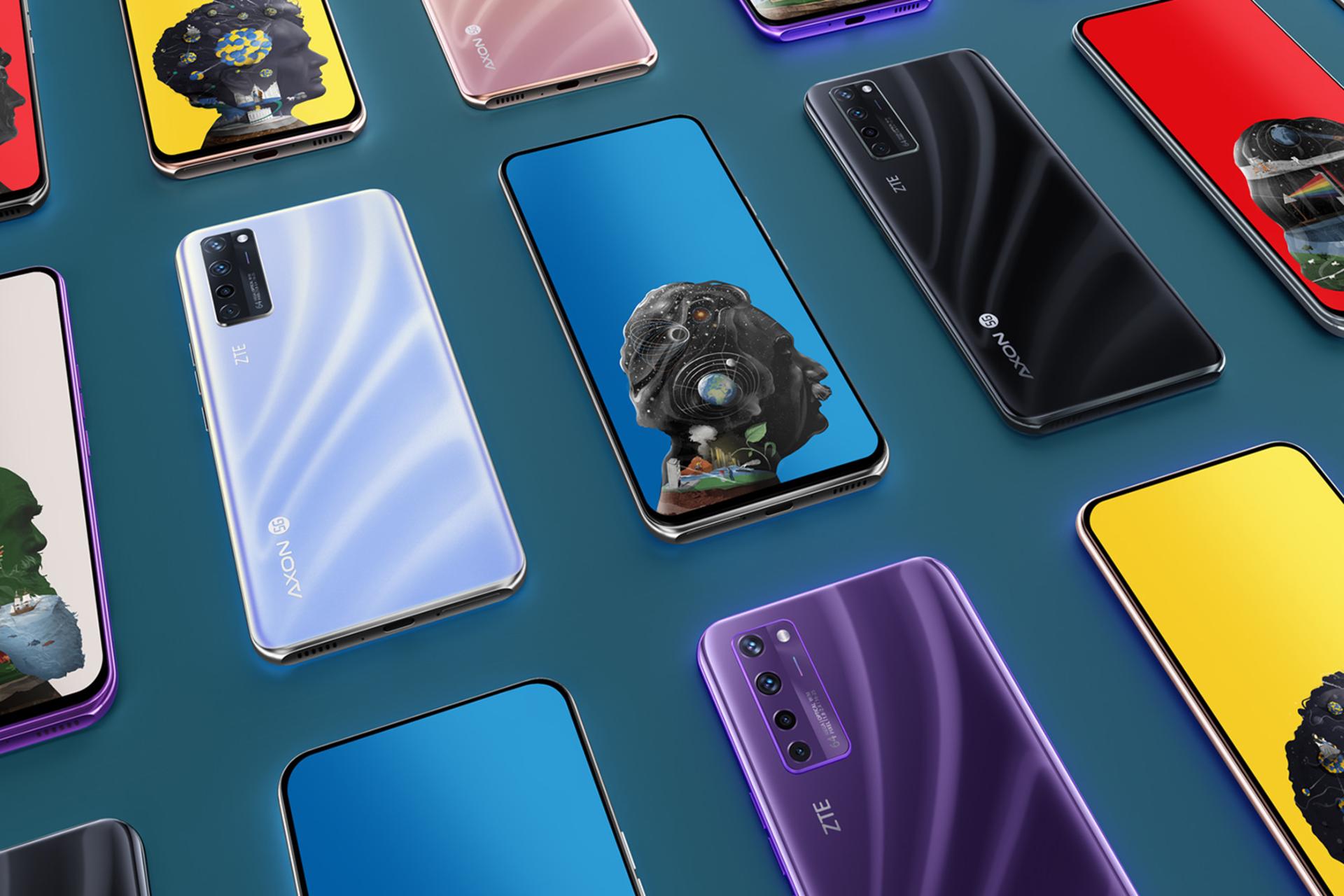 تنوع رنگ گوشی زد تی ای ZTE Axon 20