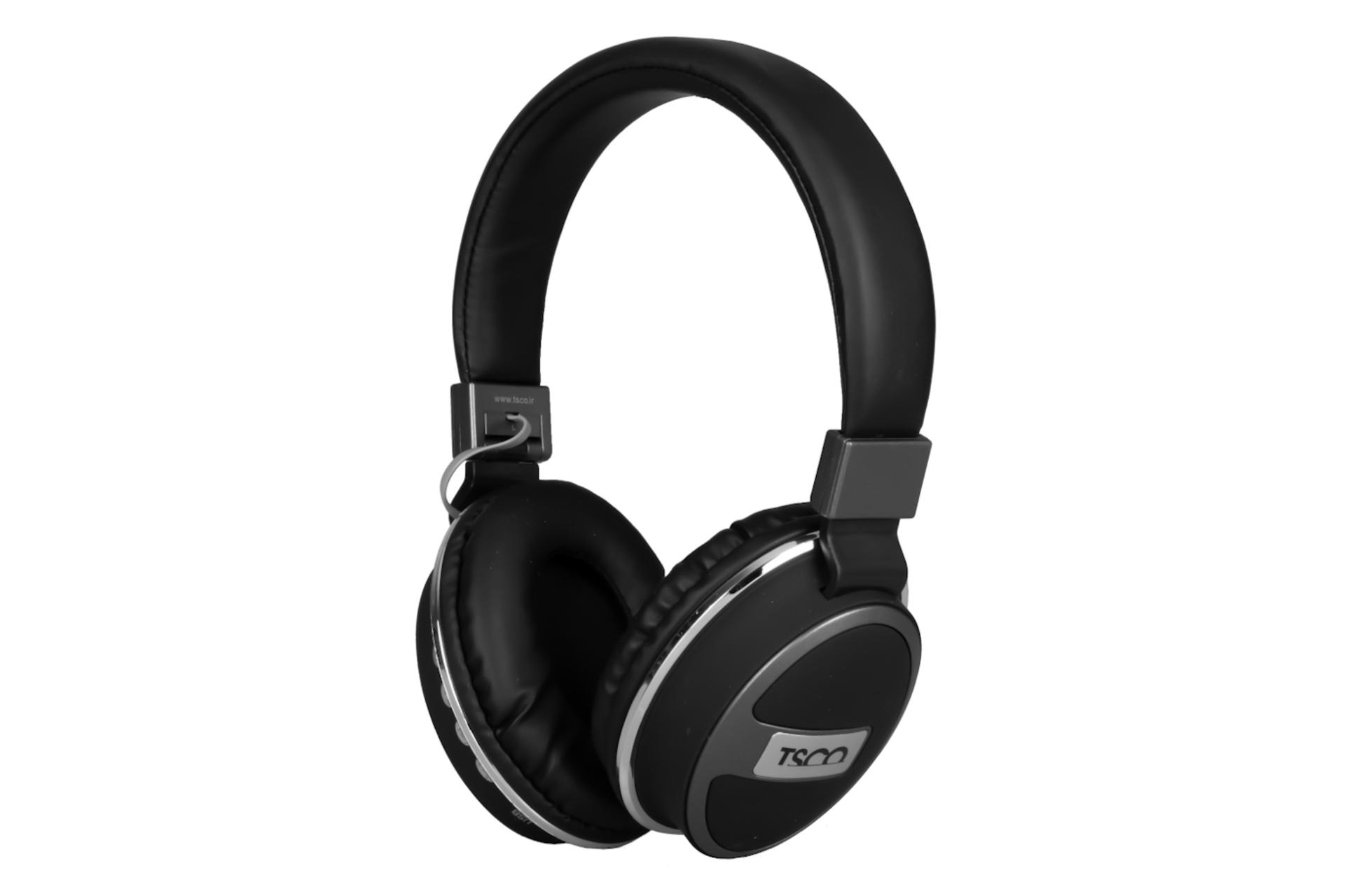 نمای چپ هدفون بی سیم تسکو Tsco TH 5372 مشکی